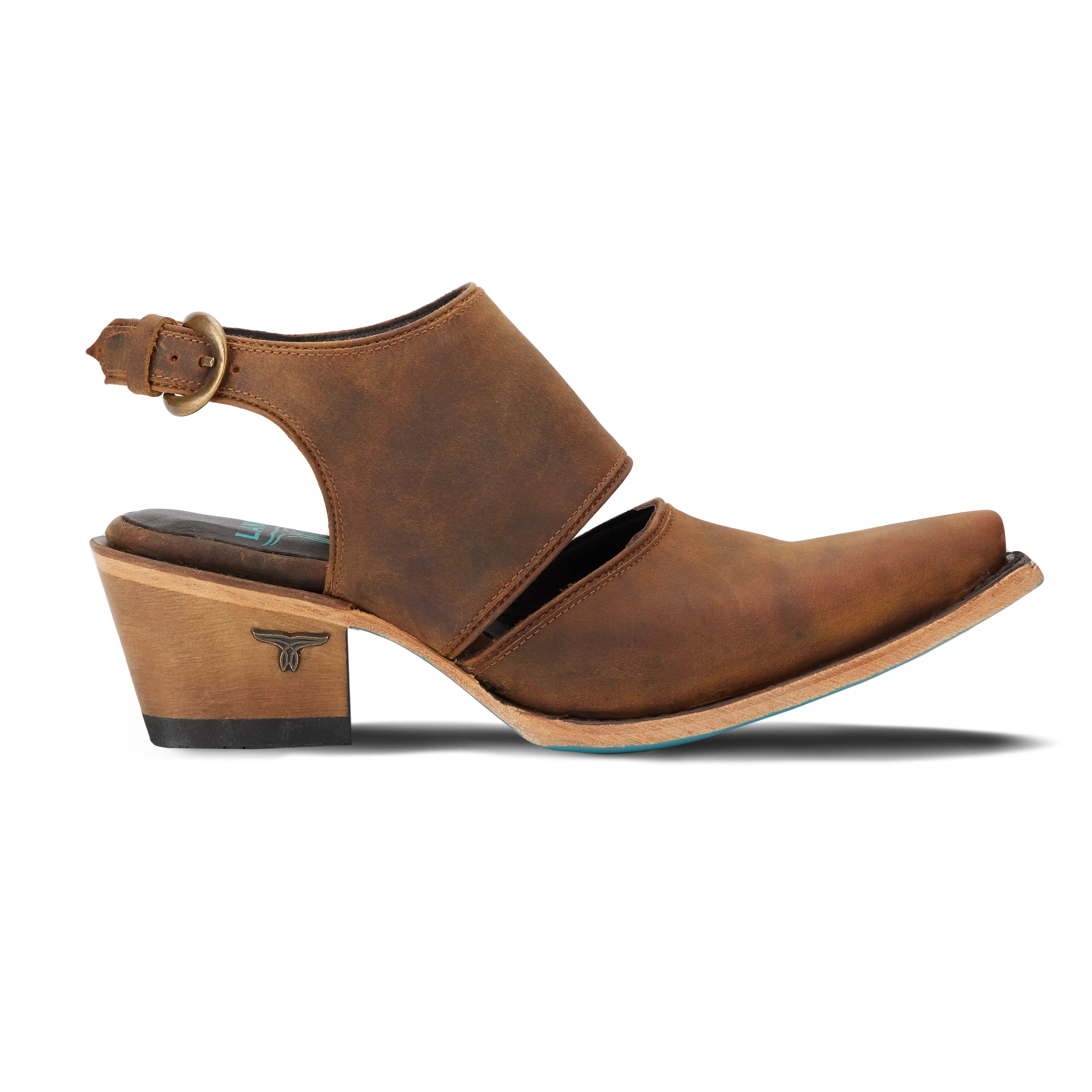 Plain Jane Slingback Mule - Burnt Caramel