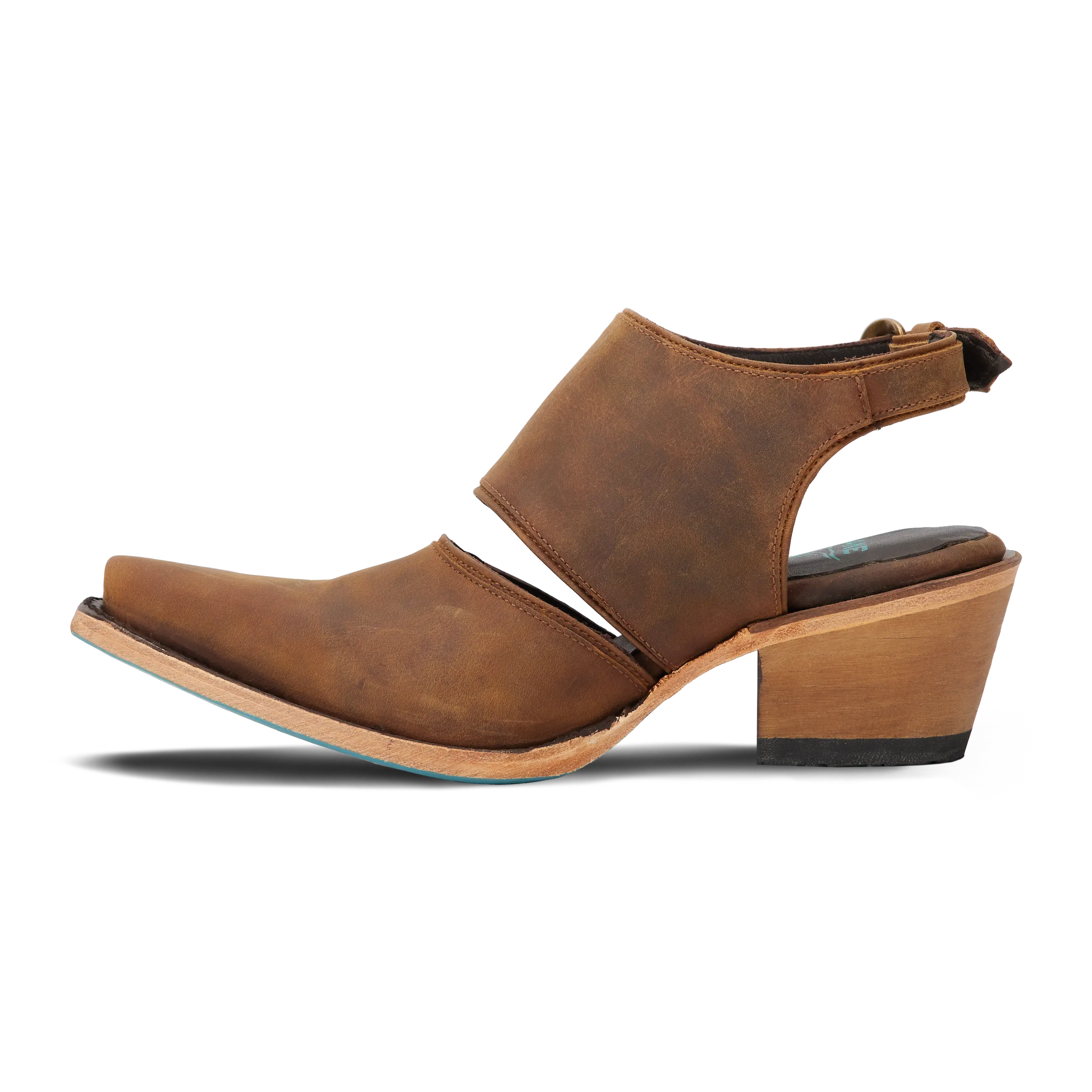 Plain Jane Slingback Mule - Burnt Caramel