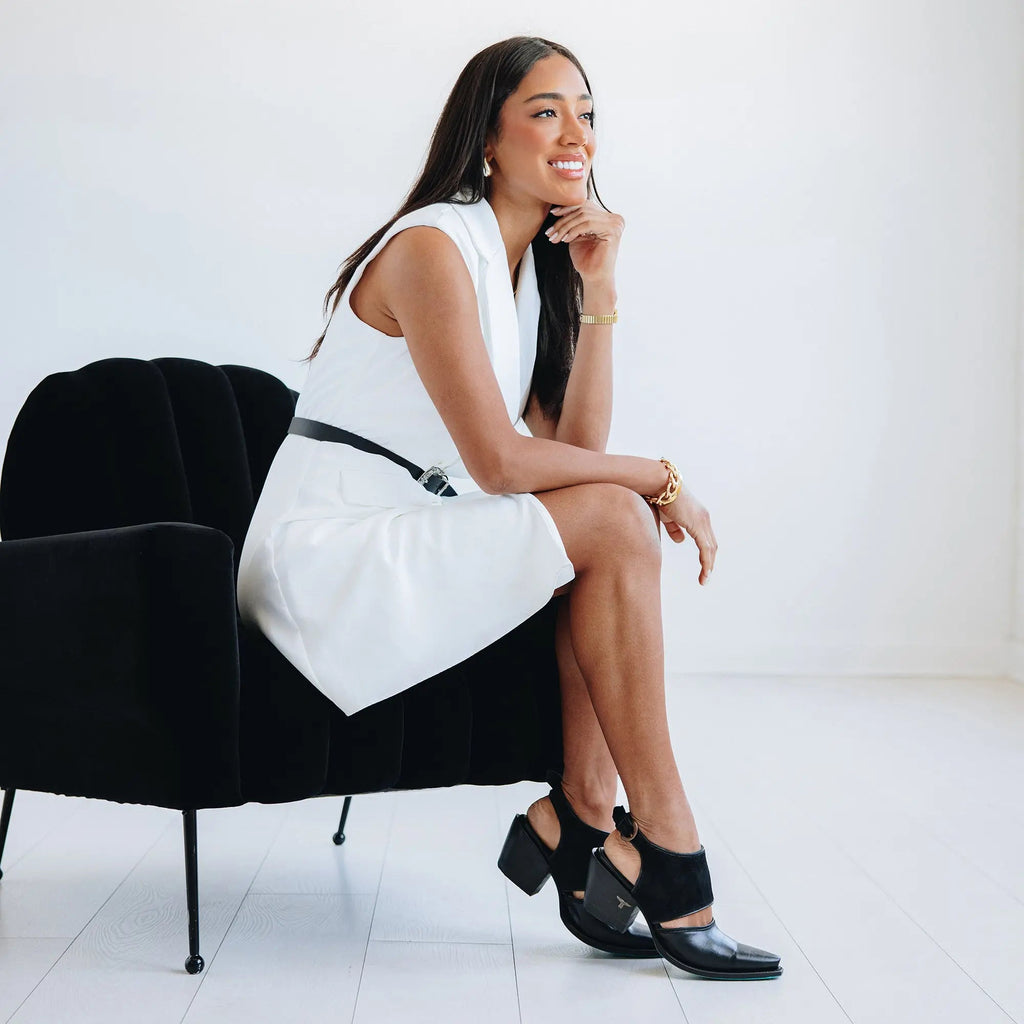 Plain Jane Slingback Mule - Soft Black Suede