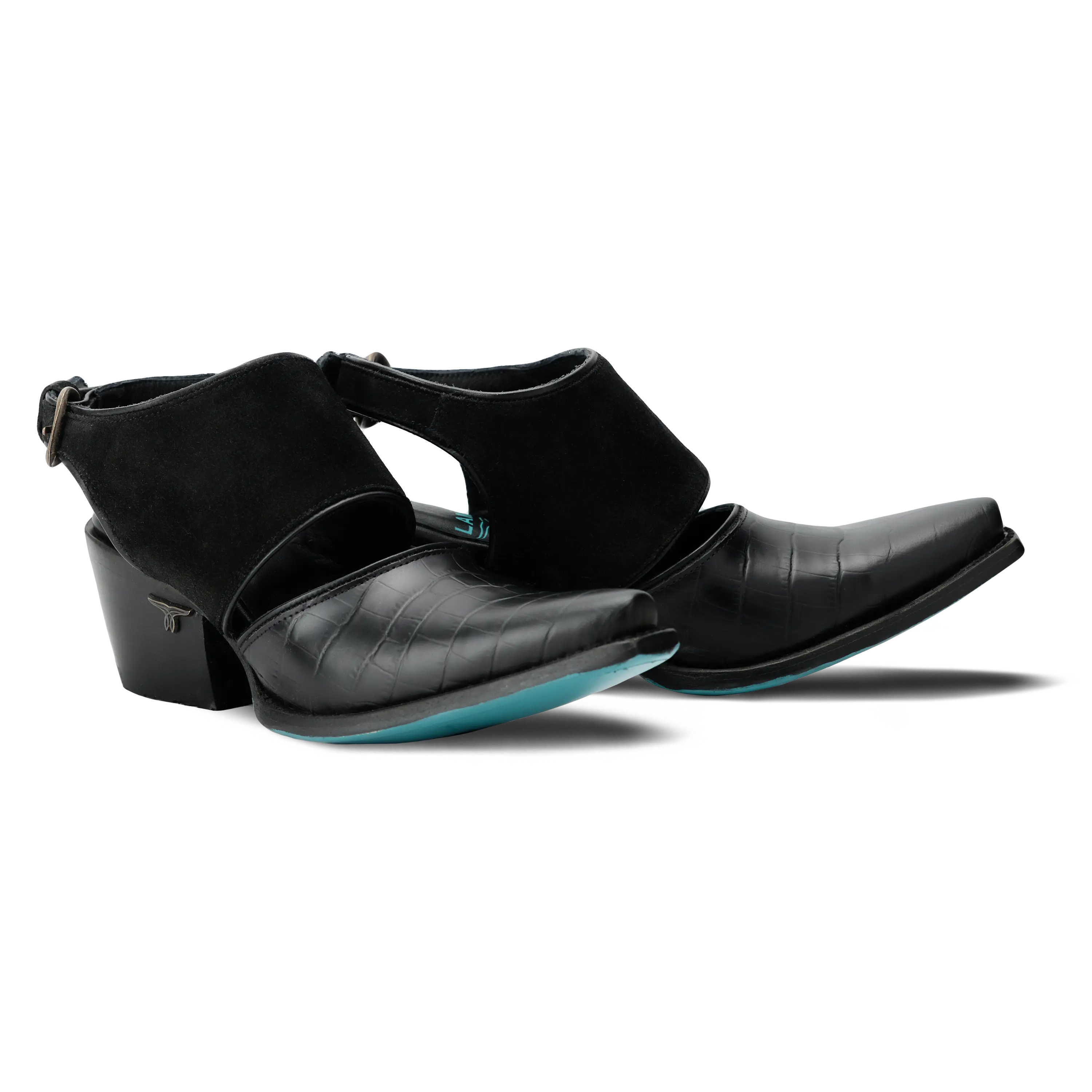 Plain Jane Slingback Mule - Soft Black Suede