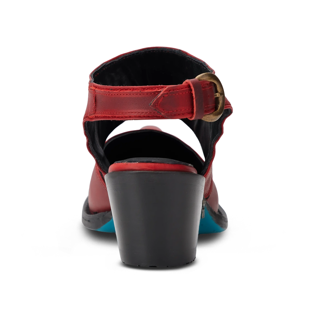 Plain Jane Slingback Mule - Smoldering Ruby