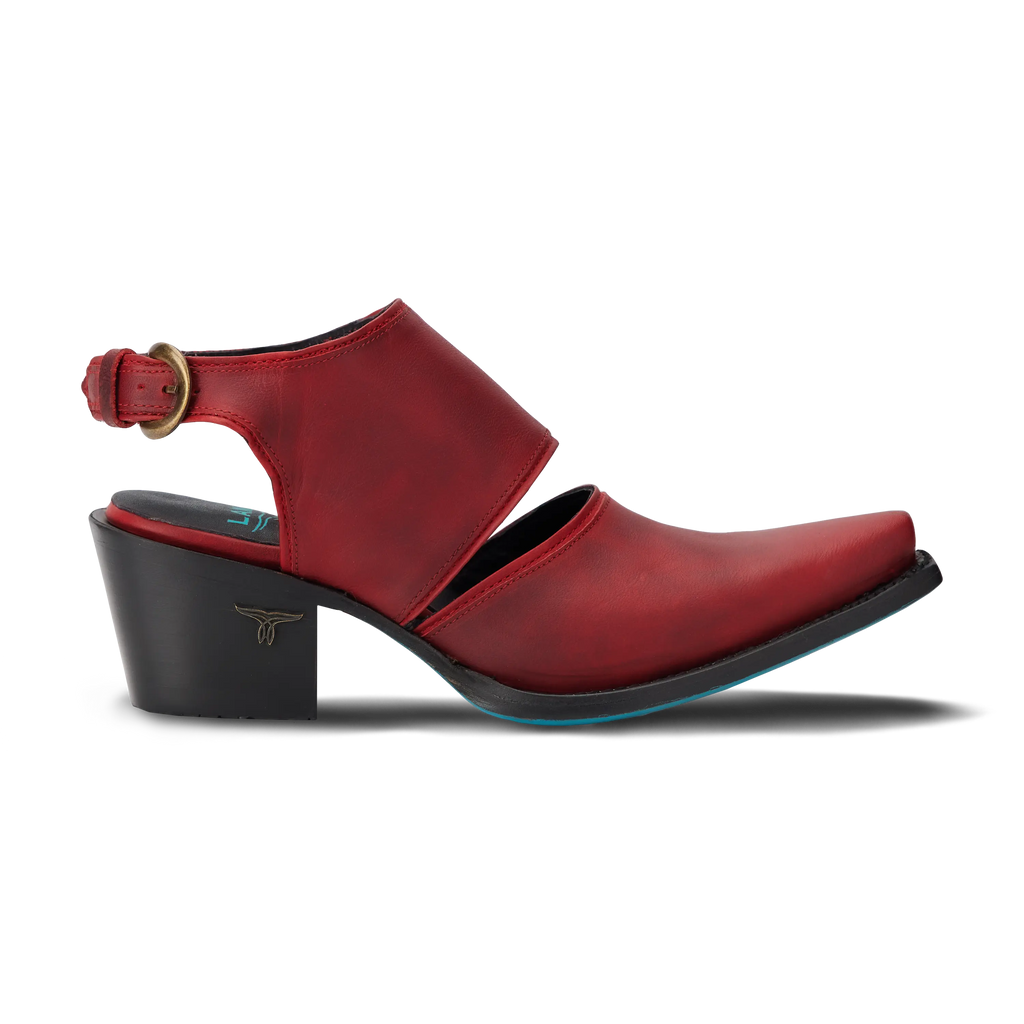 Plain Jane Slingback Mule - Smoldering Ruby