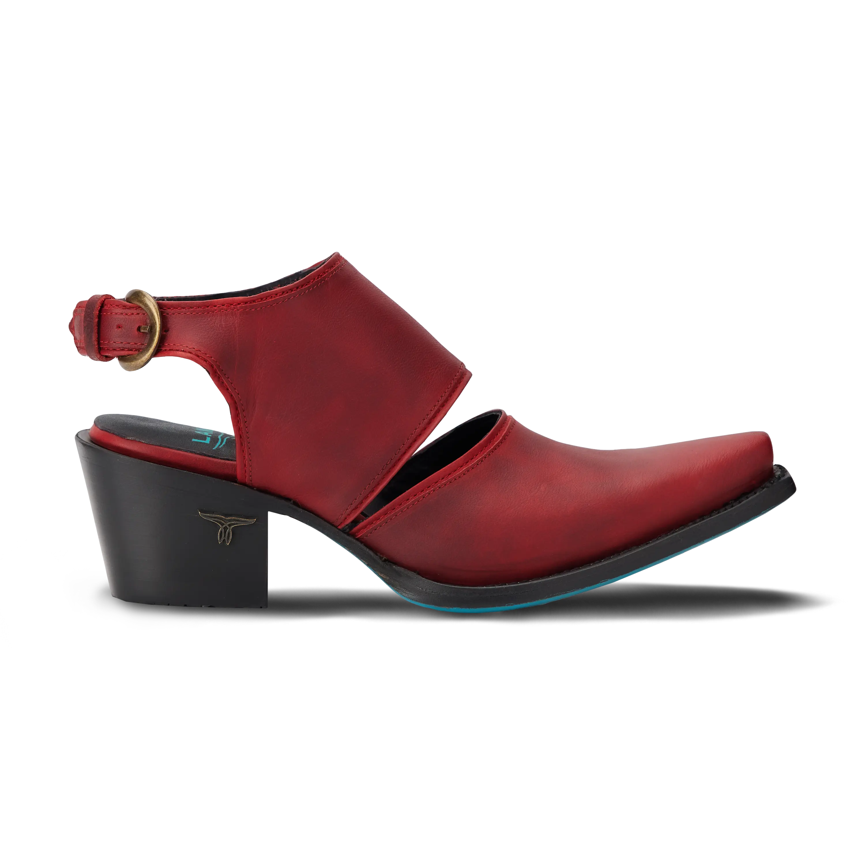 Plain Jane Slingback Mule - Smoldering Ruby