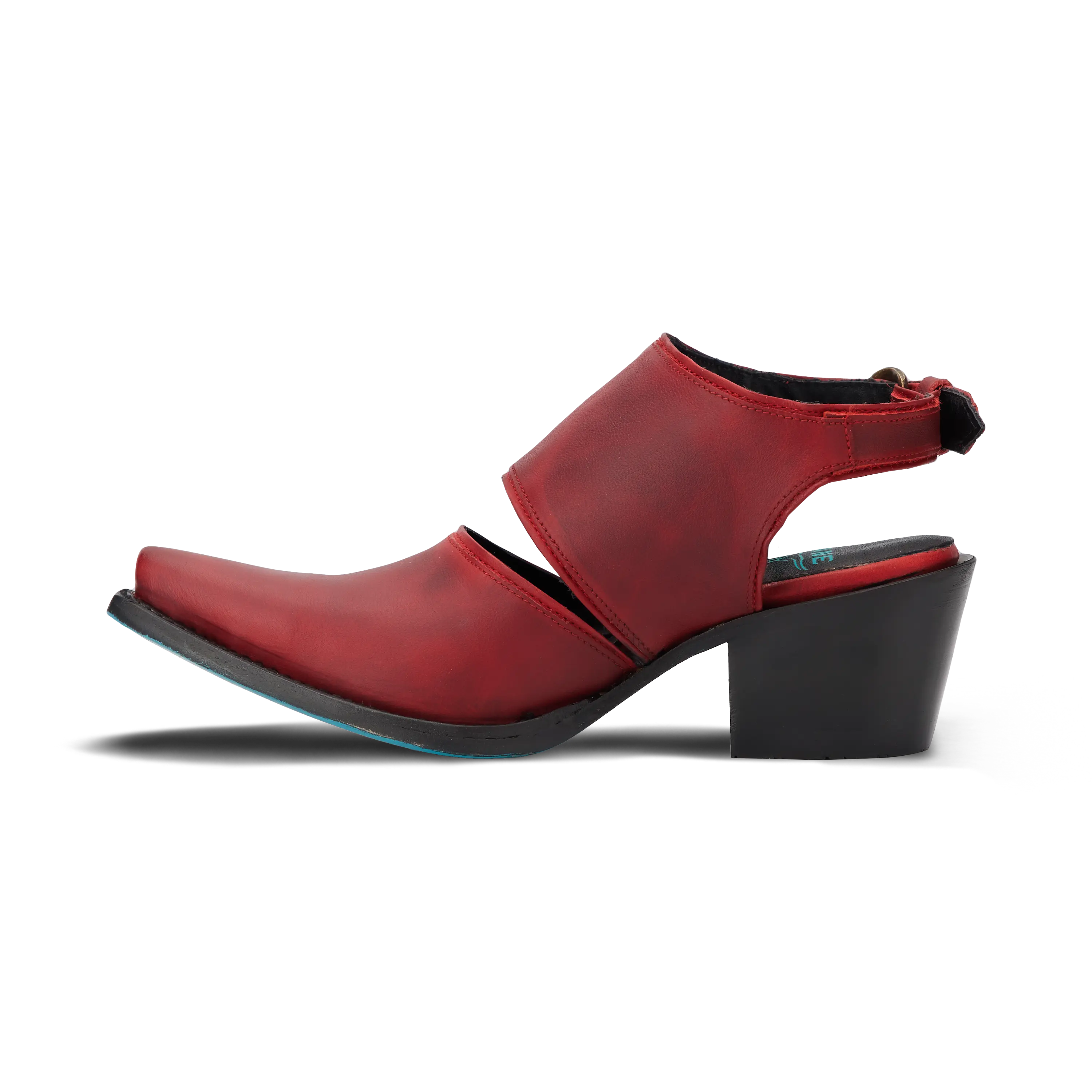 Plain Jane Slingback Mule - Smoldering Ruby