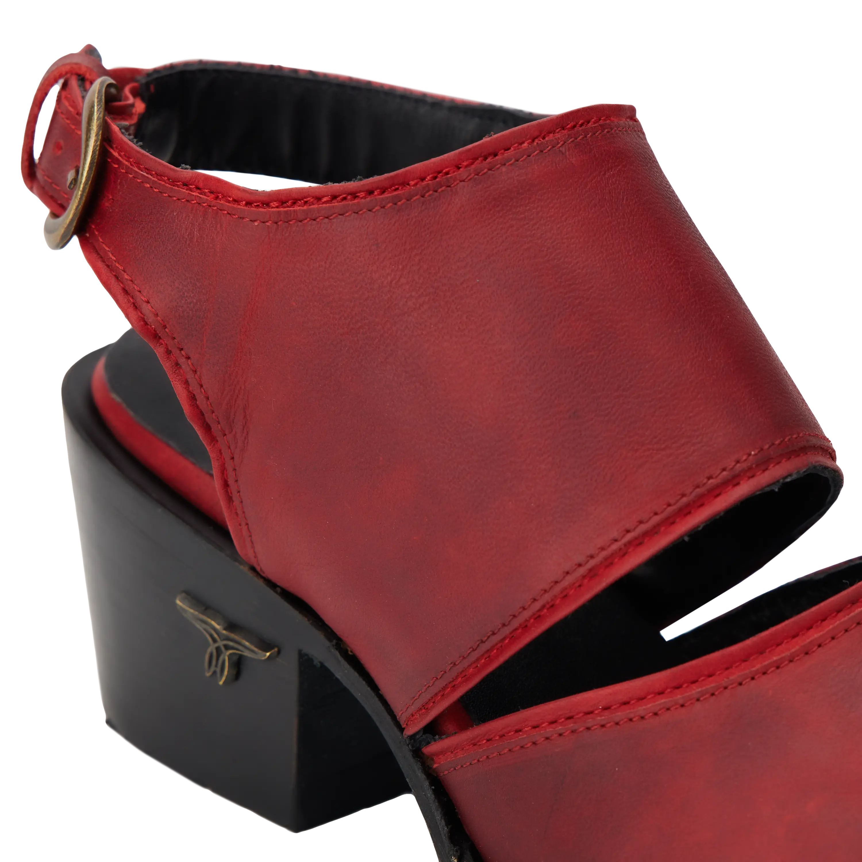 Plain Jane Slingback Mule - Smoldering Ruby