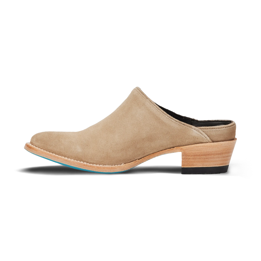 Plain Jane Mule - Latte Suede