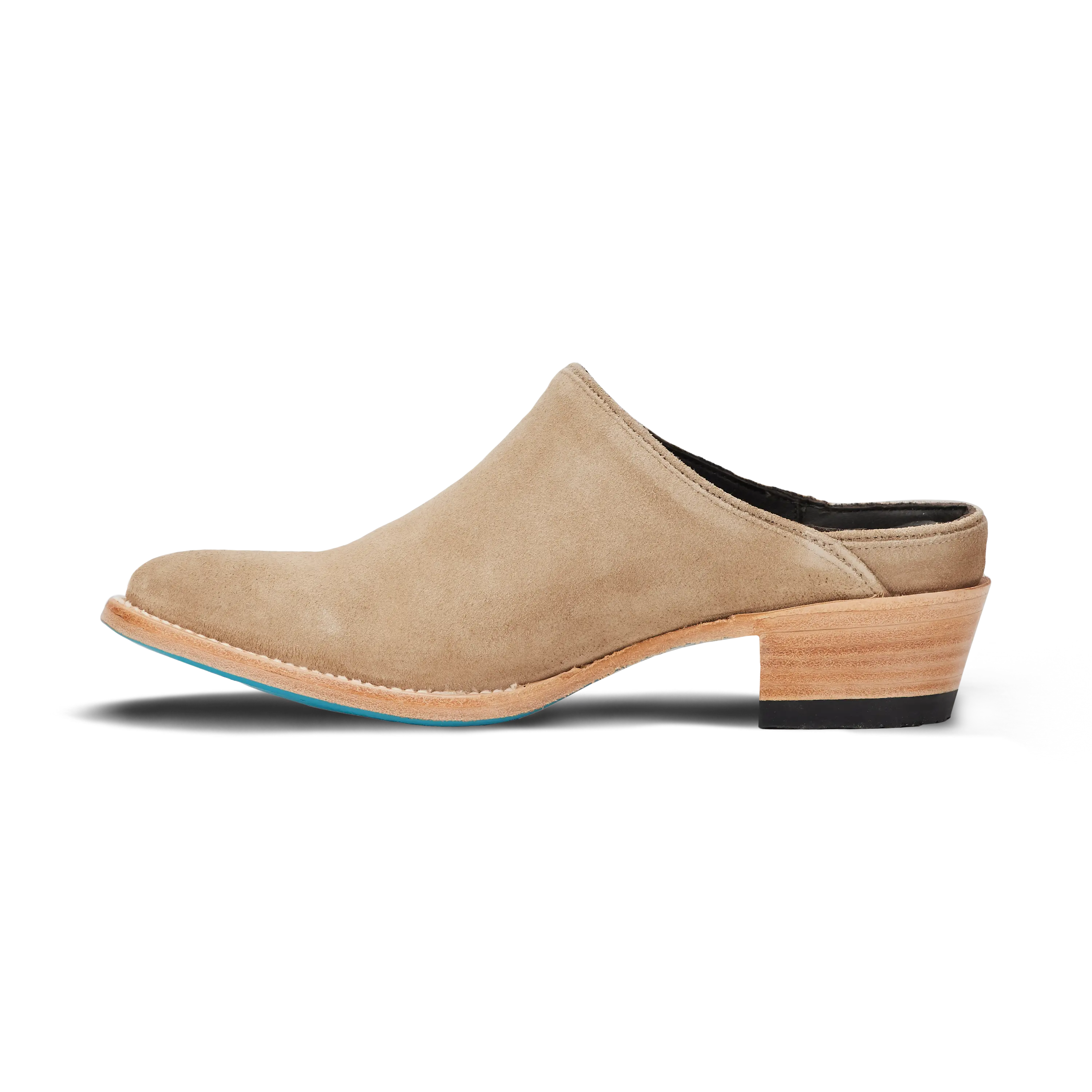 Plain Jane Mule - Latte Suede