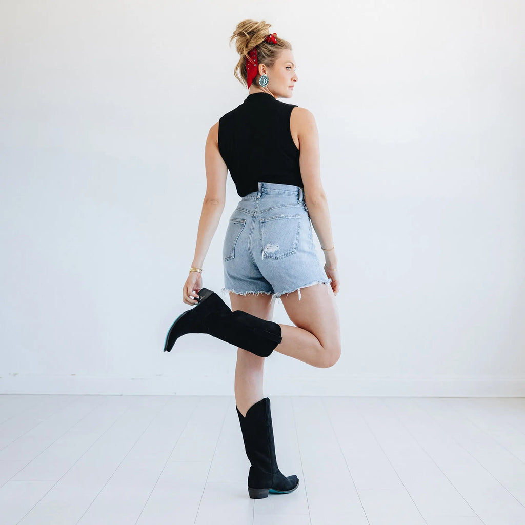 Emma Jane Boot - Soft Black Suede