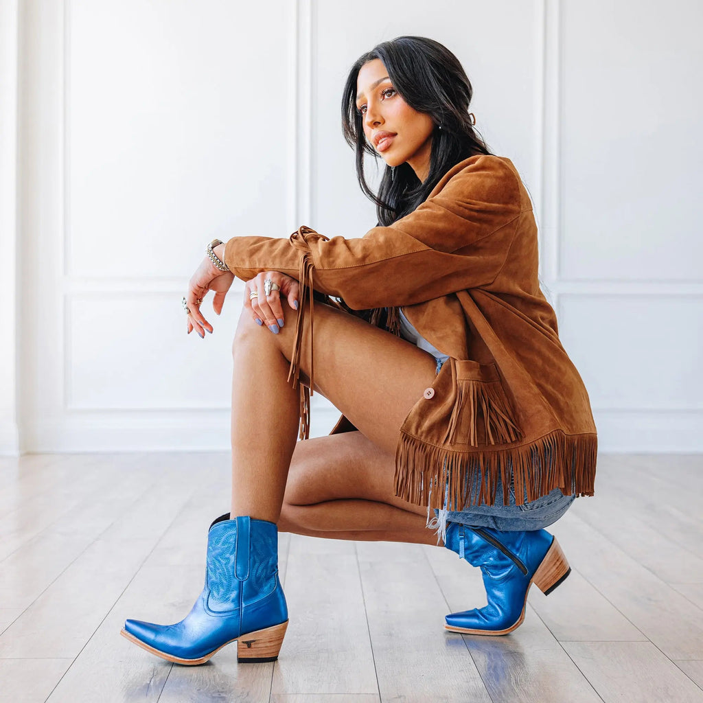 Smokeshow Bootie - Cobalt Metallic **Final Sale**