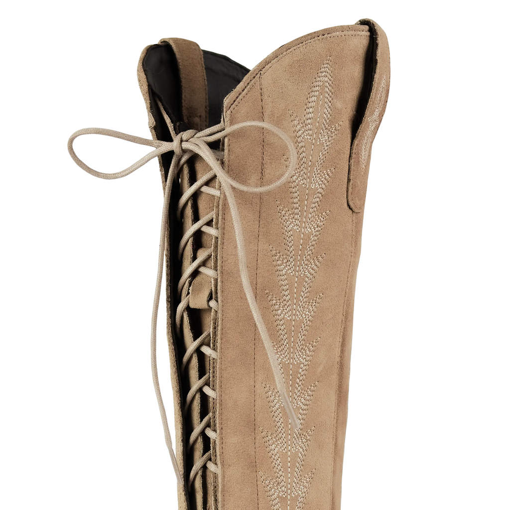 Lexington Knee High Corset - Latte Suede