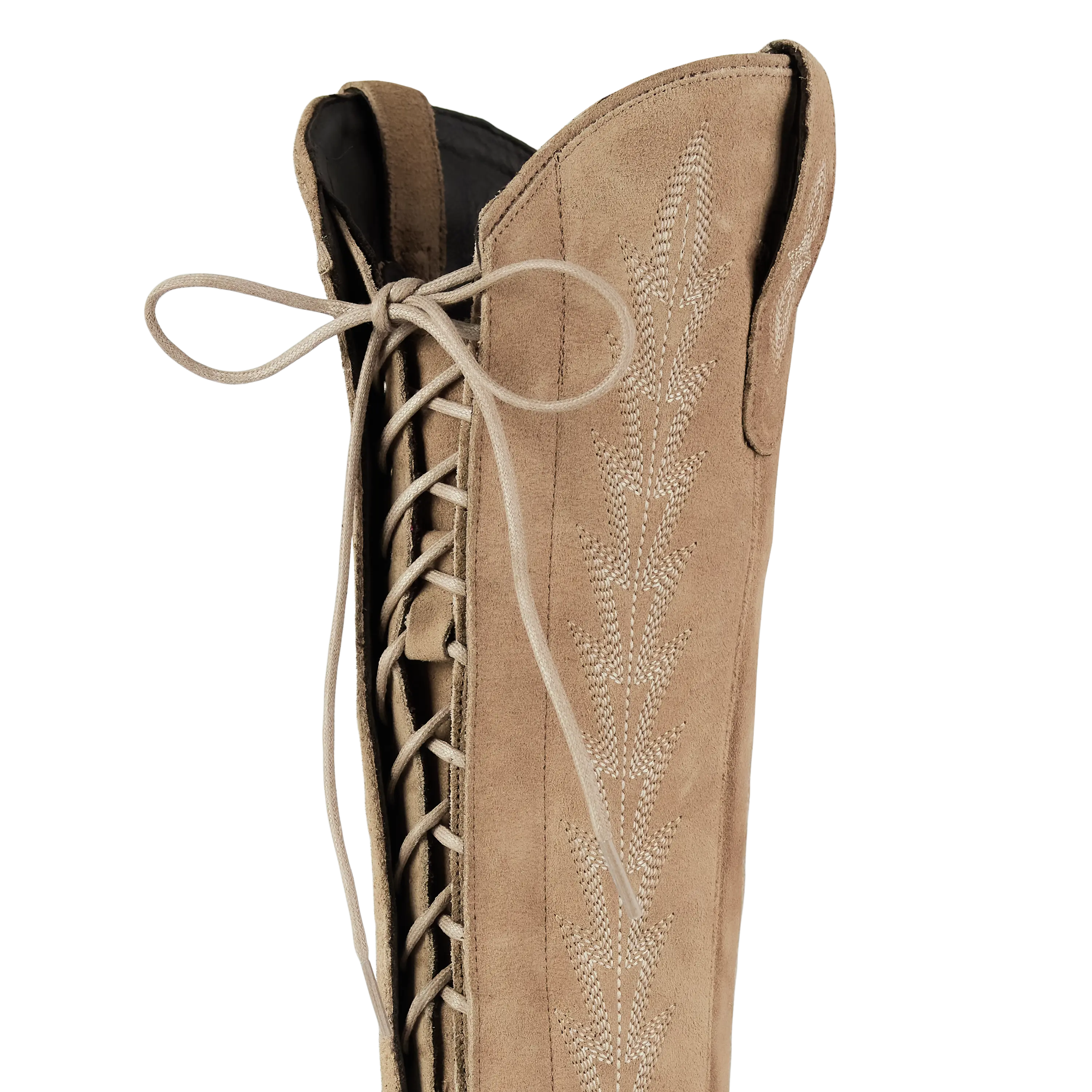 Lexington Knee High Corset - Latte Suede