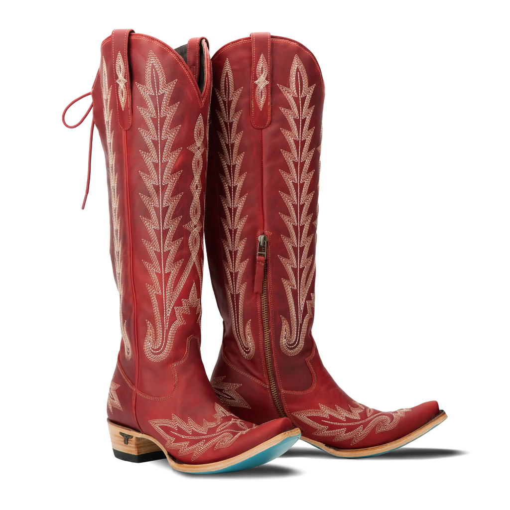 Lexington Knee High Corset - Smoldering Ruby