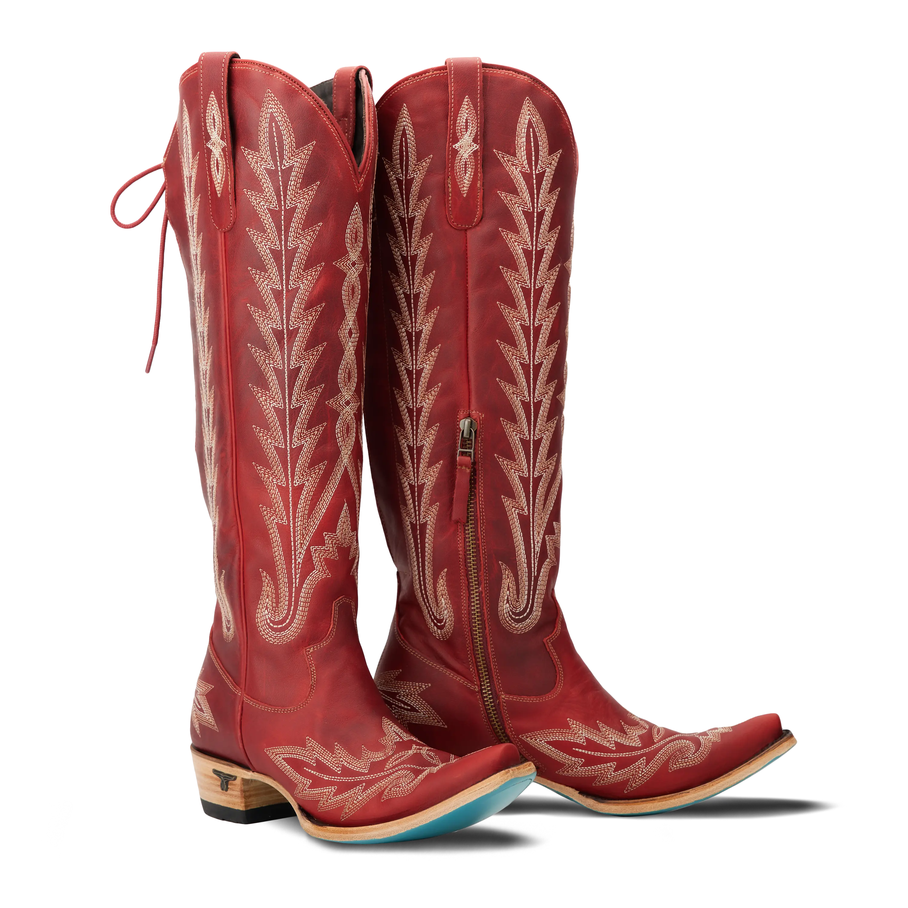 Lexington Knee High Corset - Smoldering Ruby