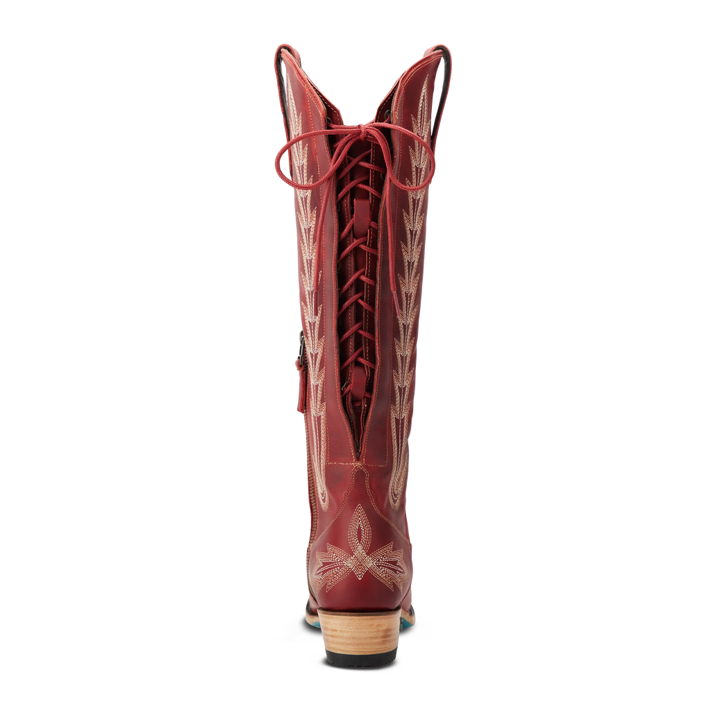 Lexington Knee High Corset - Smoldering Ruby