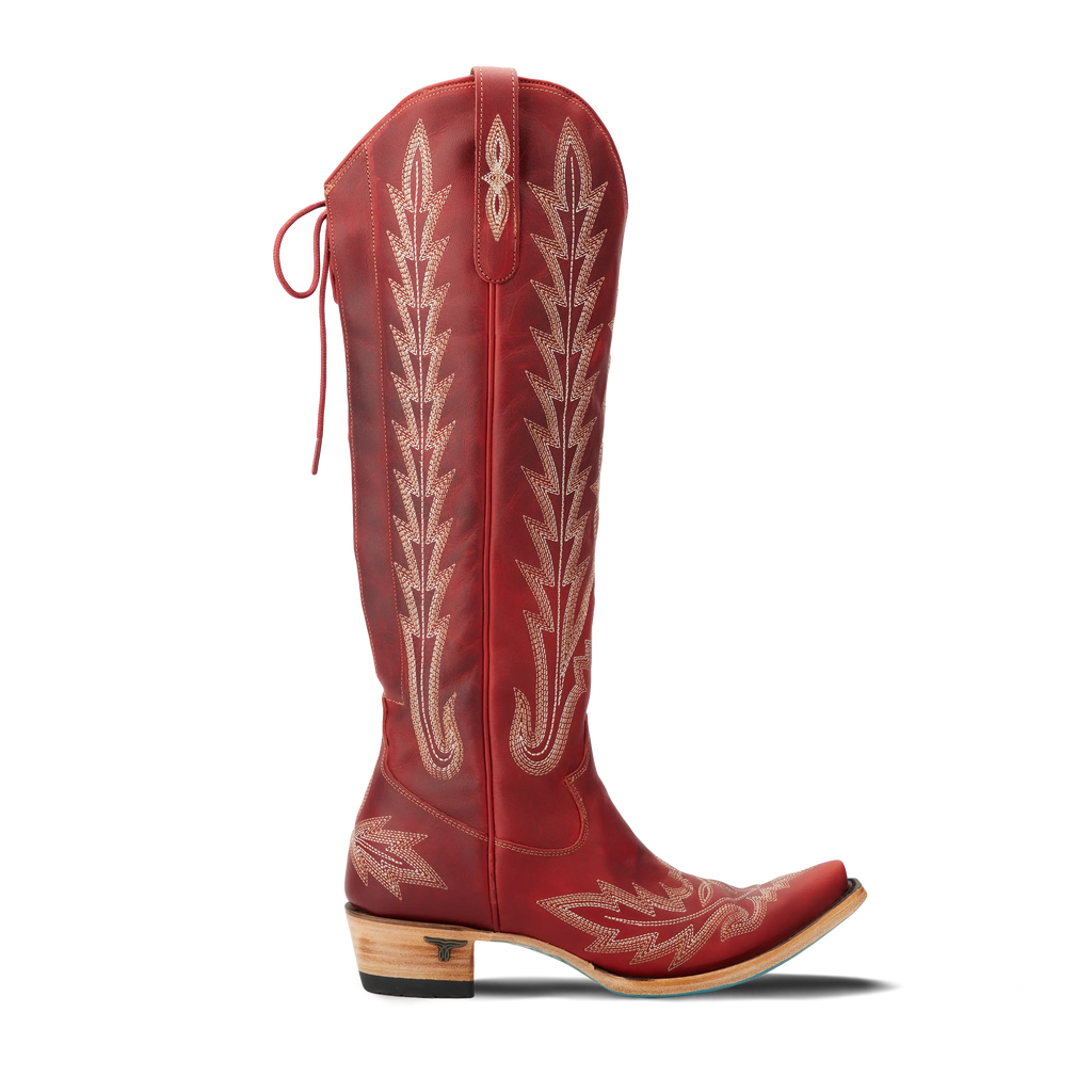 Lexington Knee High Corset - Smoldering Ruby