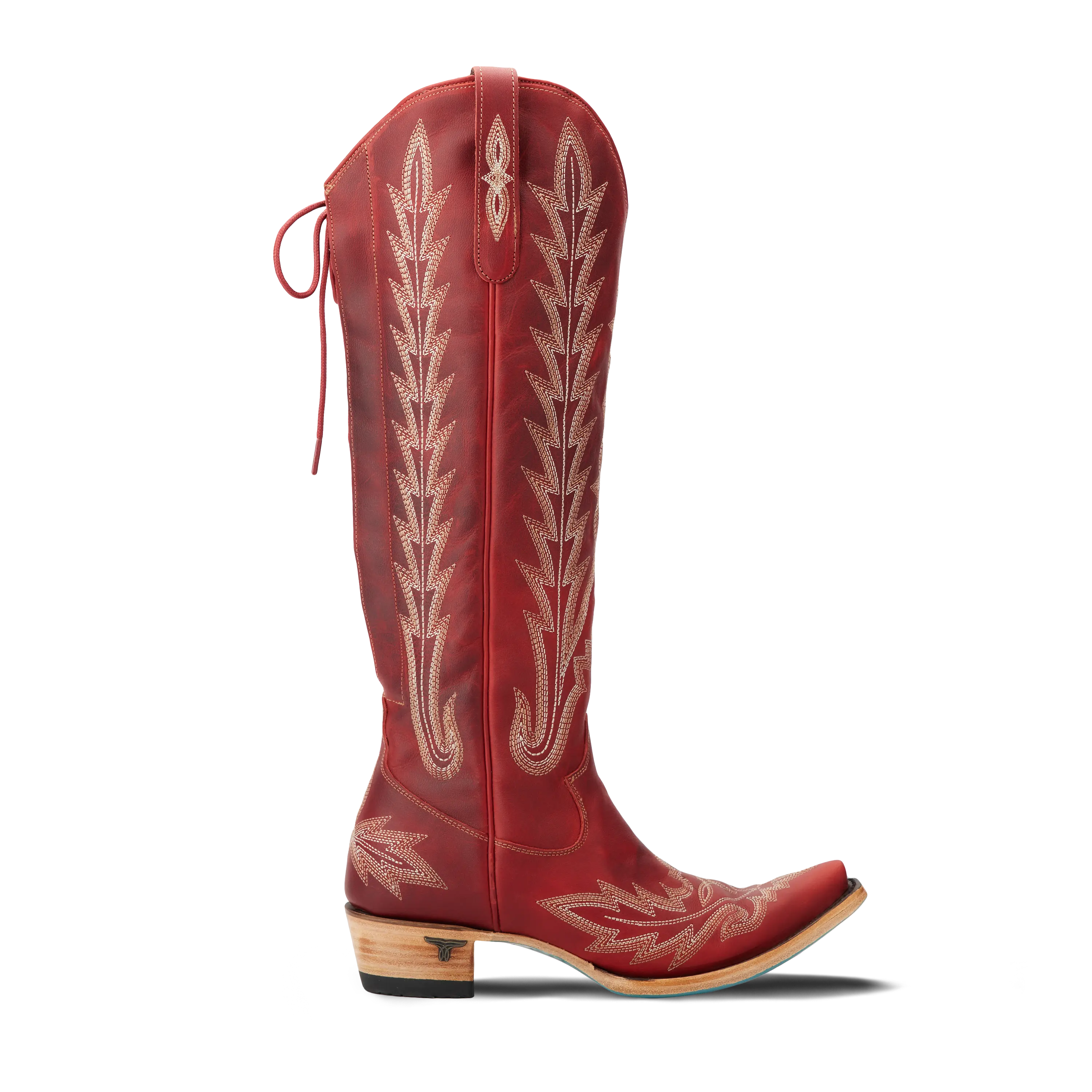 Lexington Knee High Corset - Smoldering Ruby