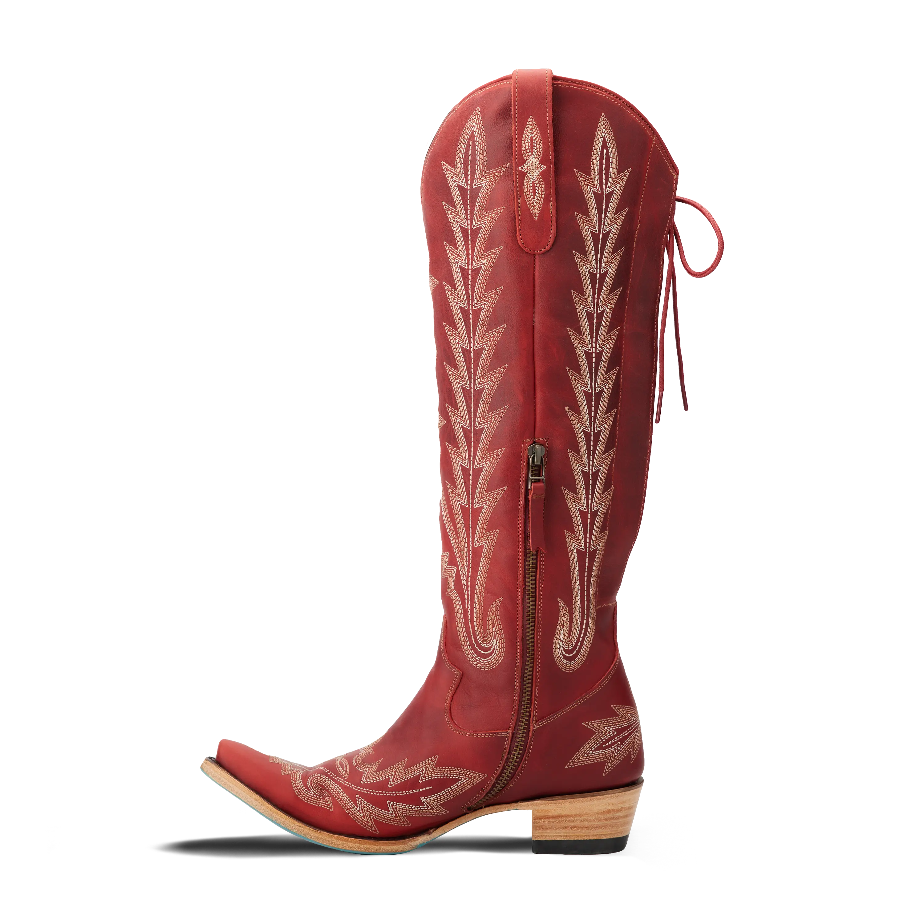 Lexington Knee High Corset - Smoldering Ruby