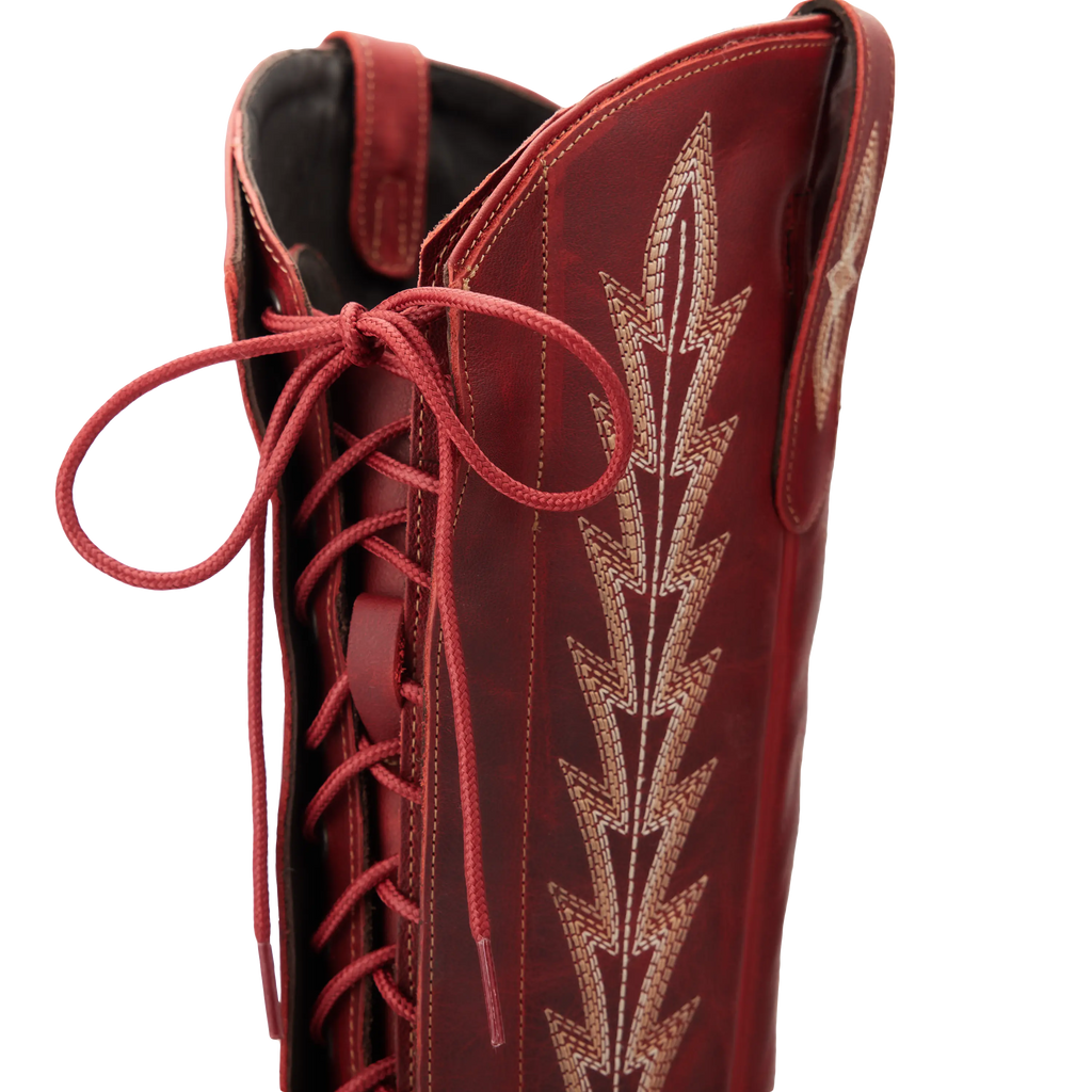 Lexington Knee High Corset - Smoldering Ruby