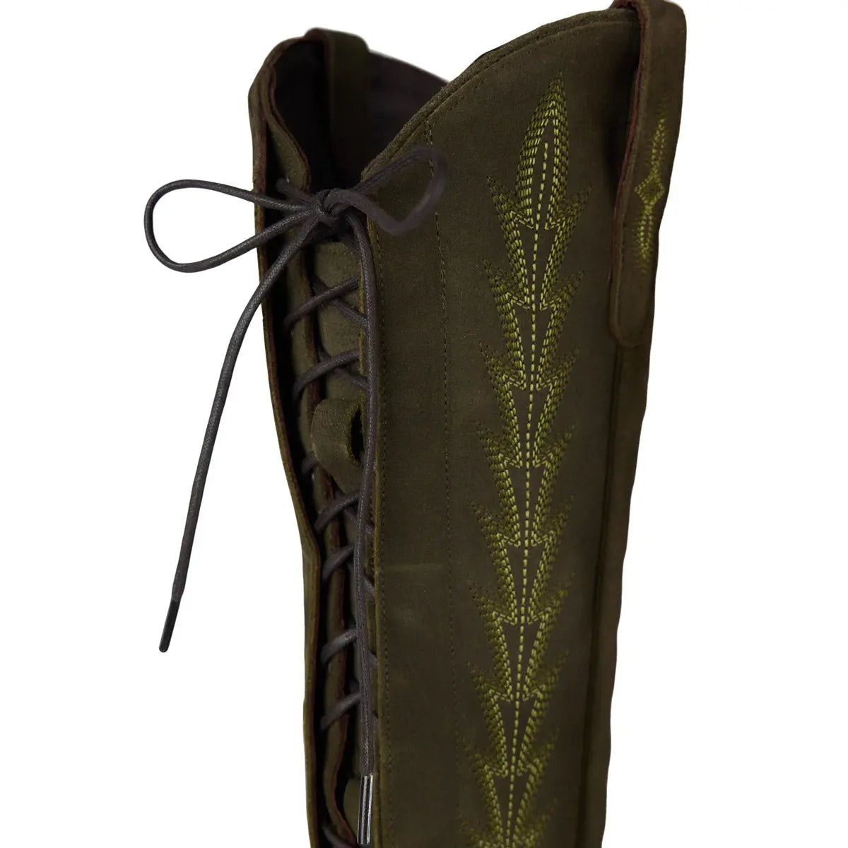 Lexington Knee High Corset - Olive Suede (Jewel of the West)