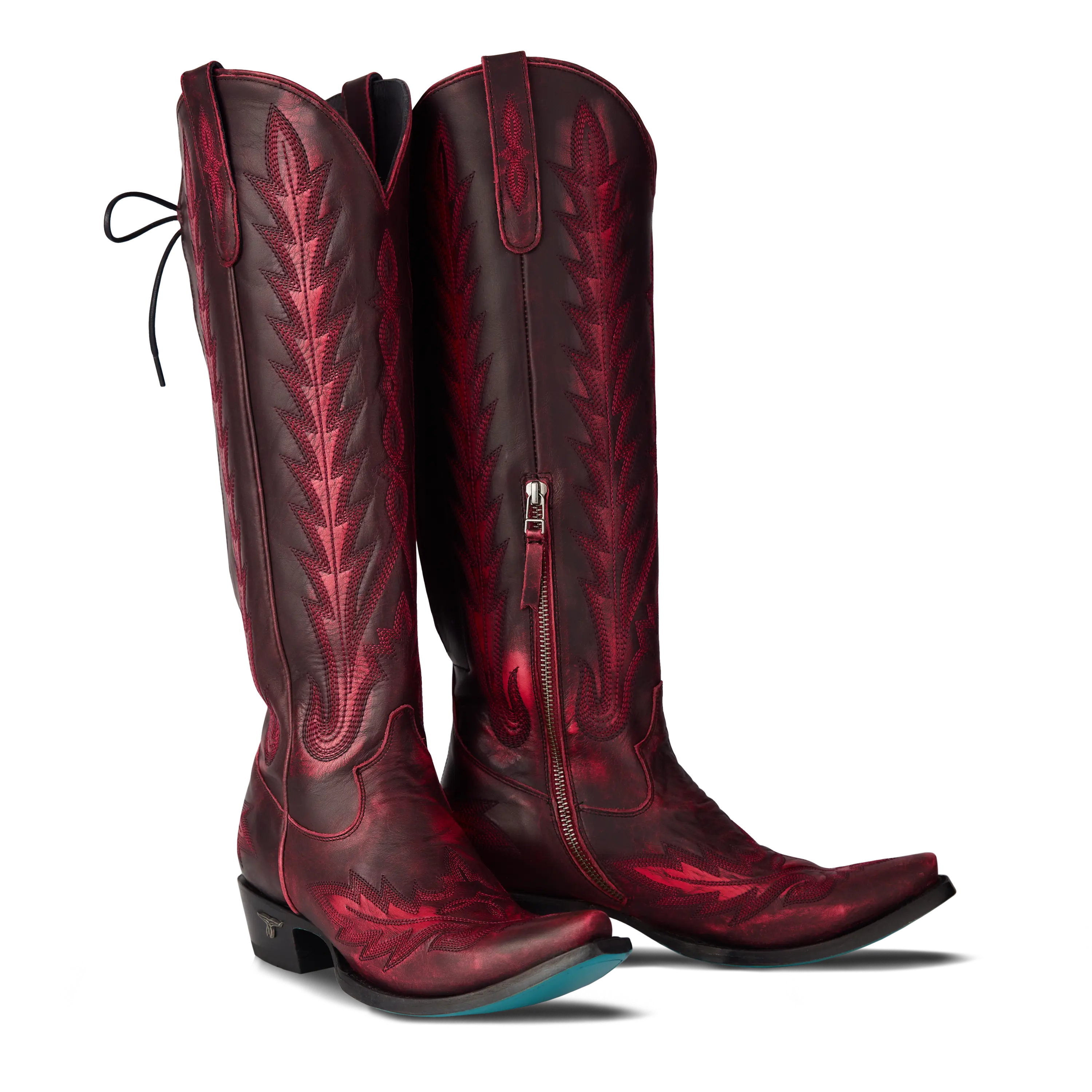 Lexington Knee High Corset - Black Cherry