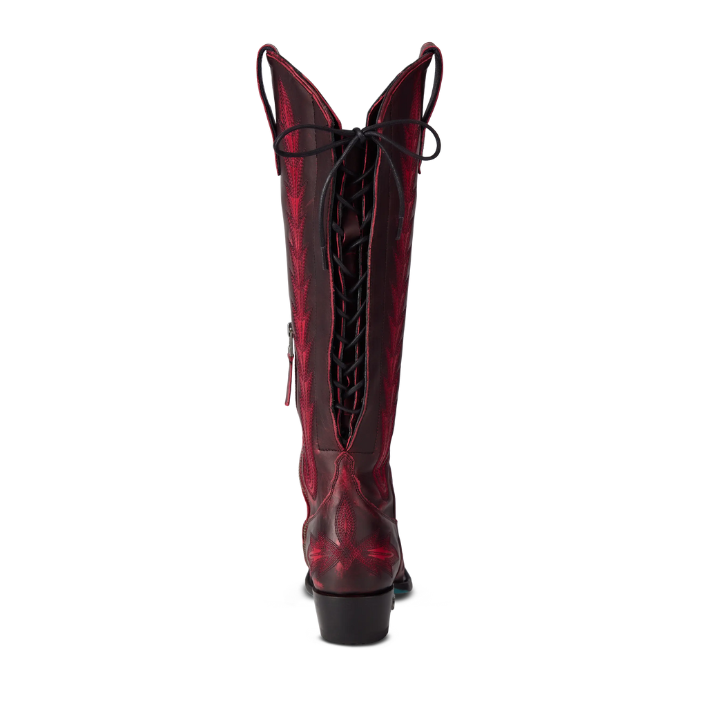 Lexington Knee High Corset - Black Cherry