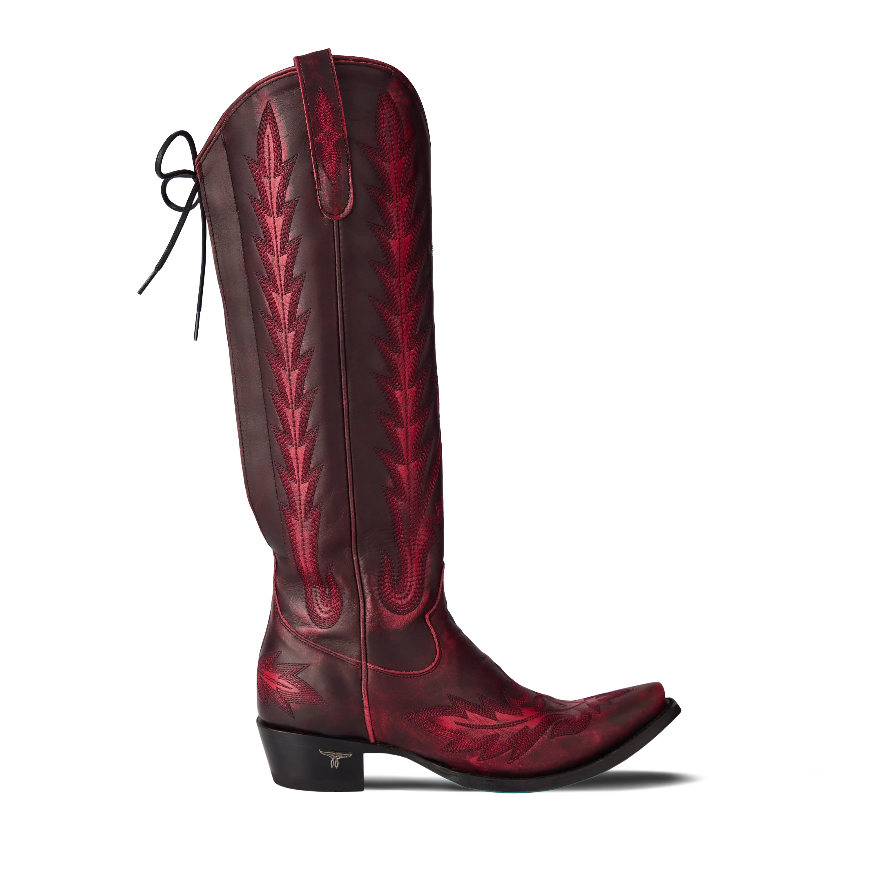 Lexington Knee High Corset - Black Cherry