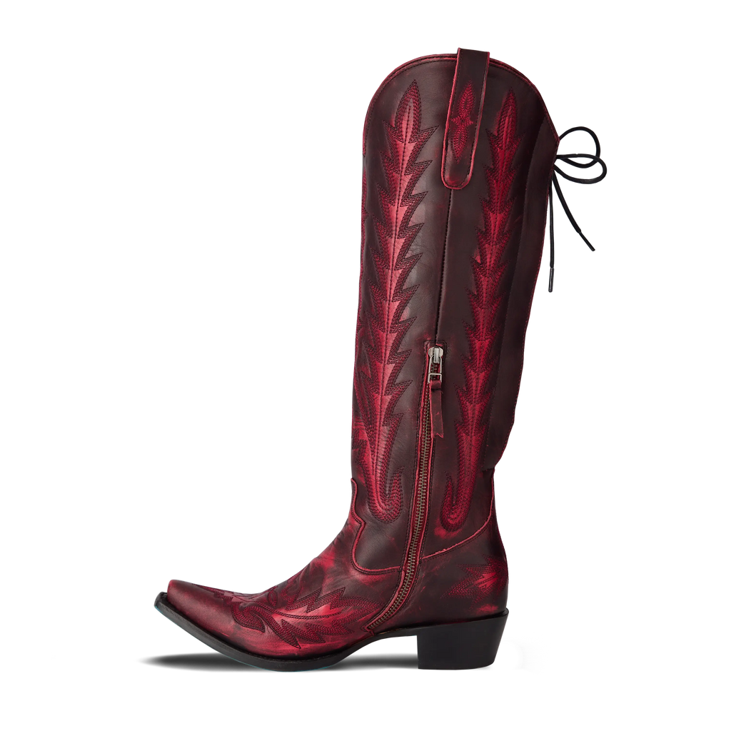 Lexington Knee High Corset - Black Cherry