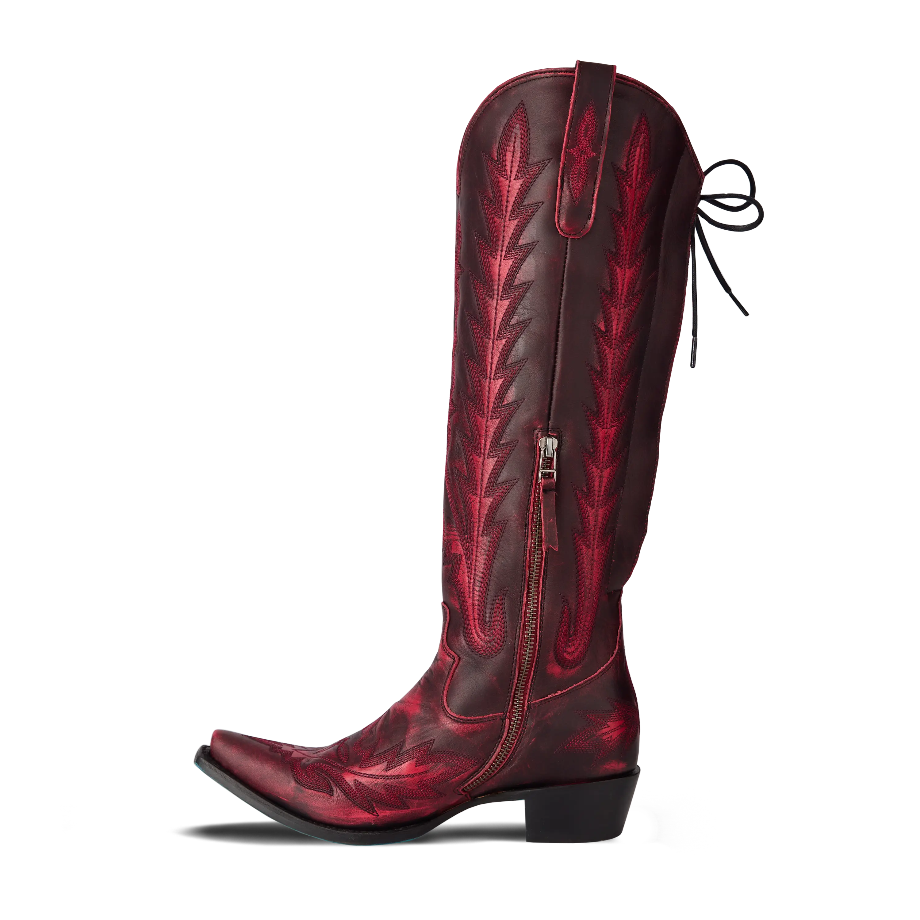 Lexington Knee High Corset - Black Cherry