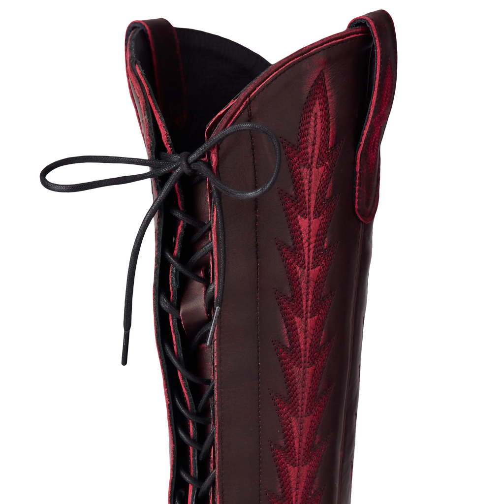 Lexington Knee High Corset - Black Cherry