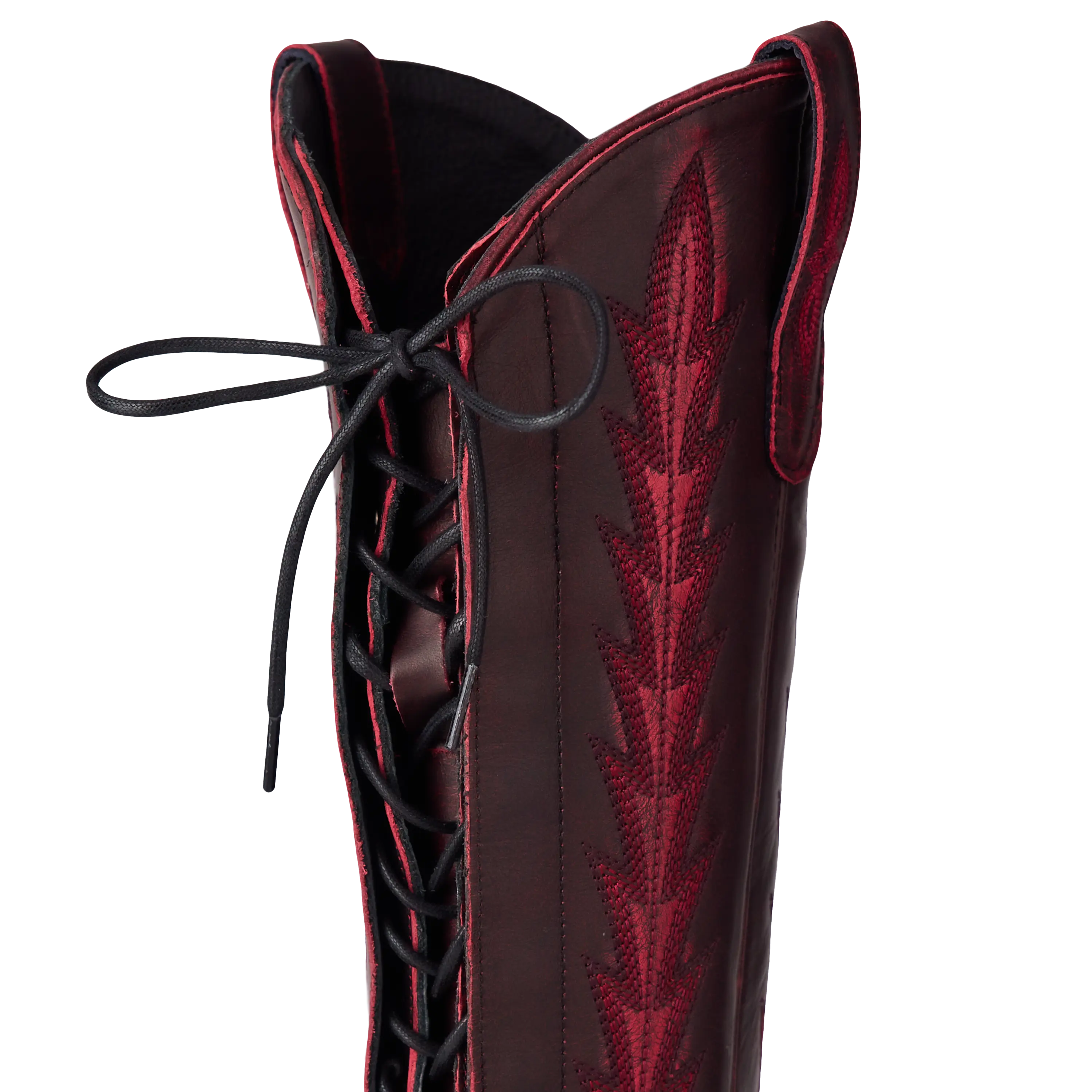 Lexington Knee High Corset - Black Cherry