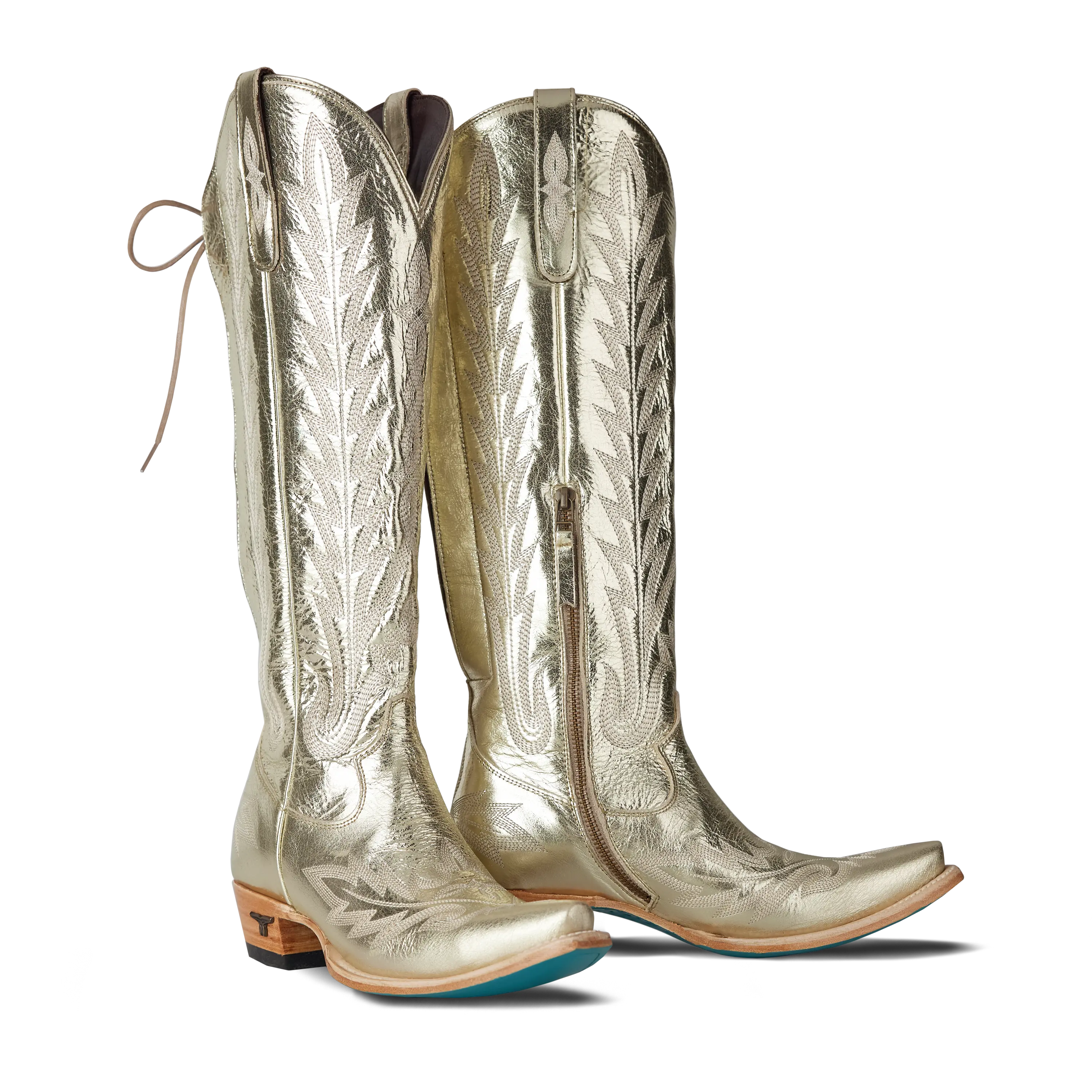 Lexington Knee High Corset - Champagne Metallic