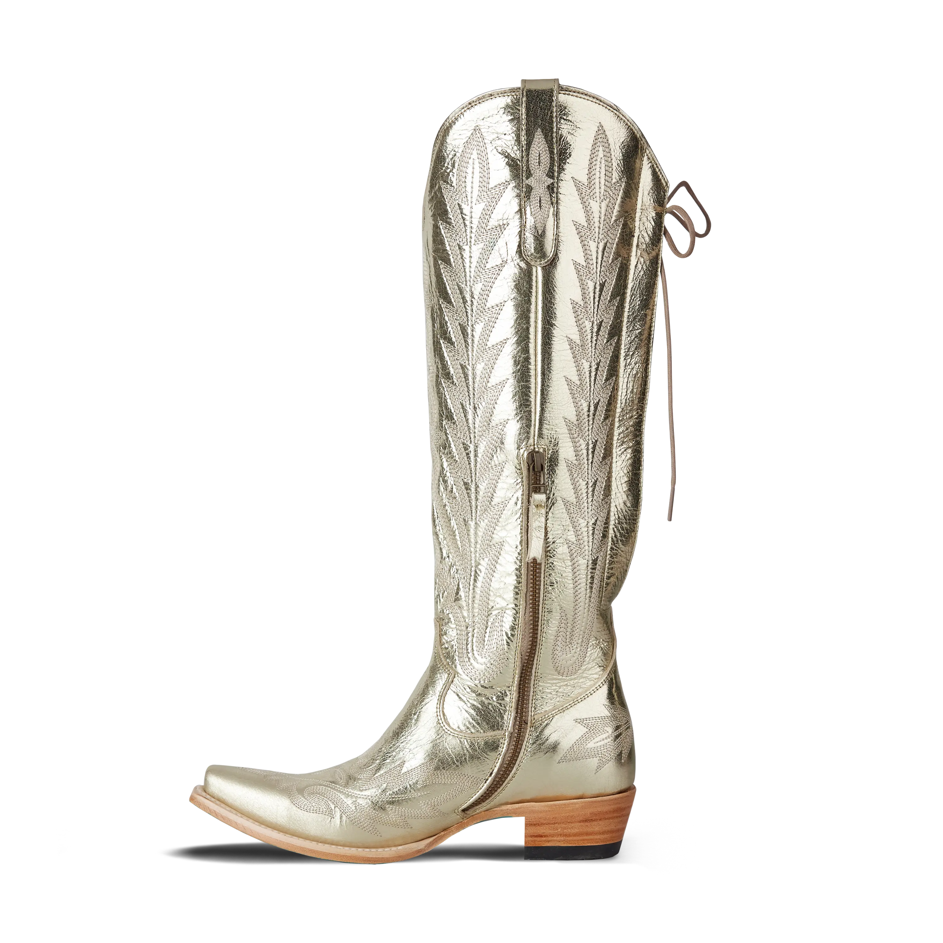 Lexington Knee High Corset - Champagne Metallic