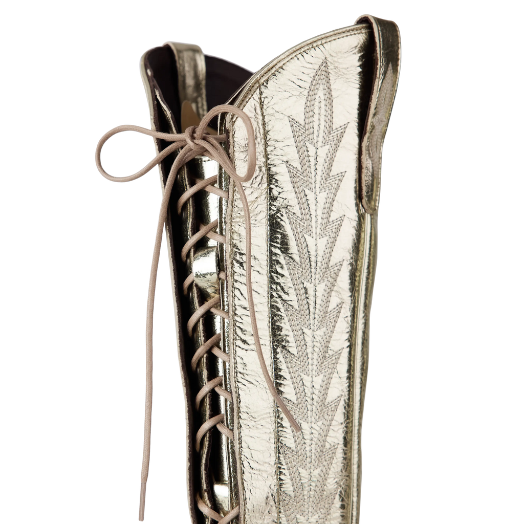 Lexington Knee High Corset - Champagne Metallic