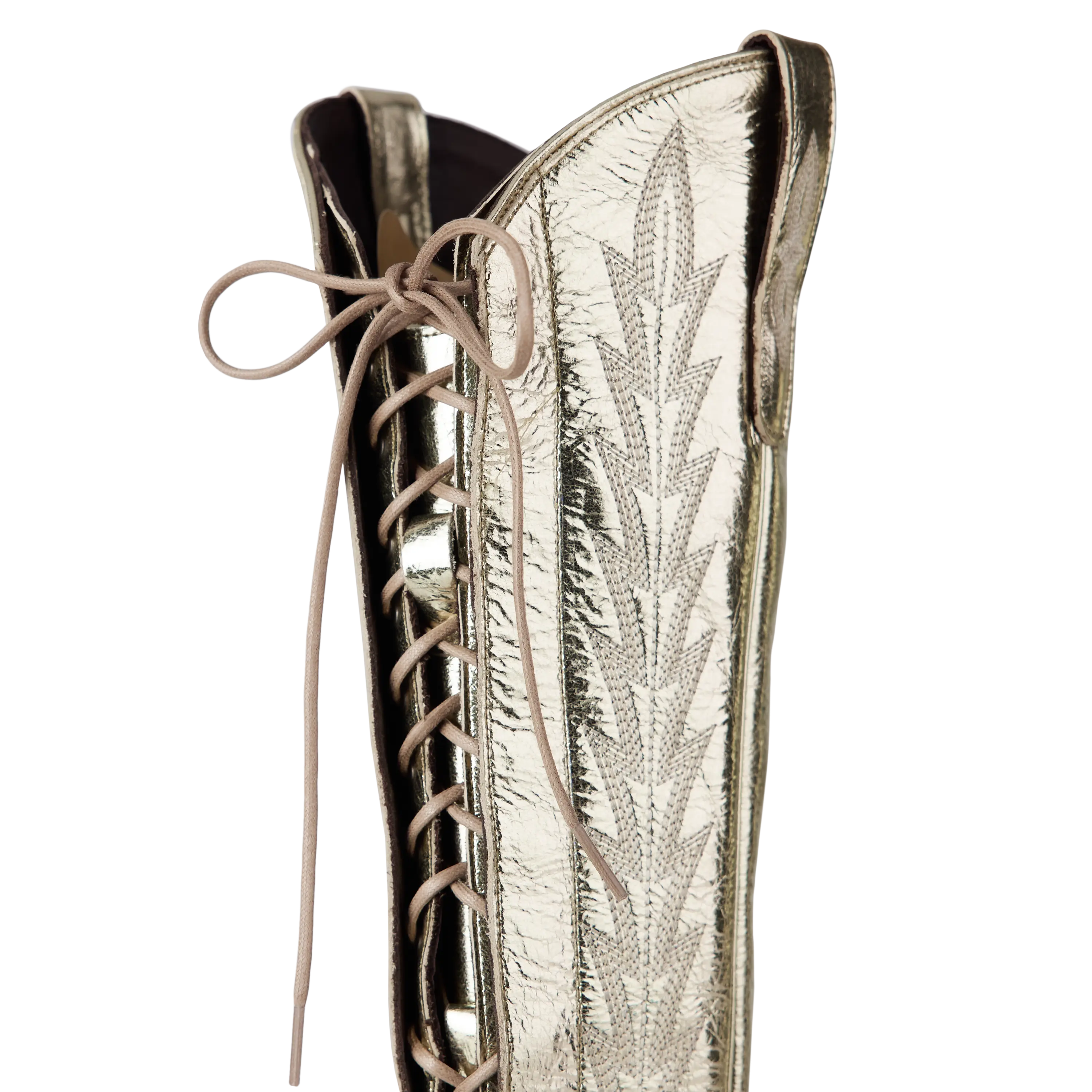 Lexington Knee High Corset - Champagne Metallic