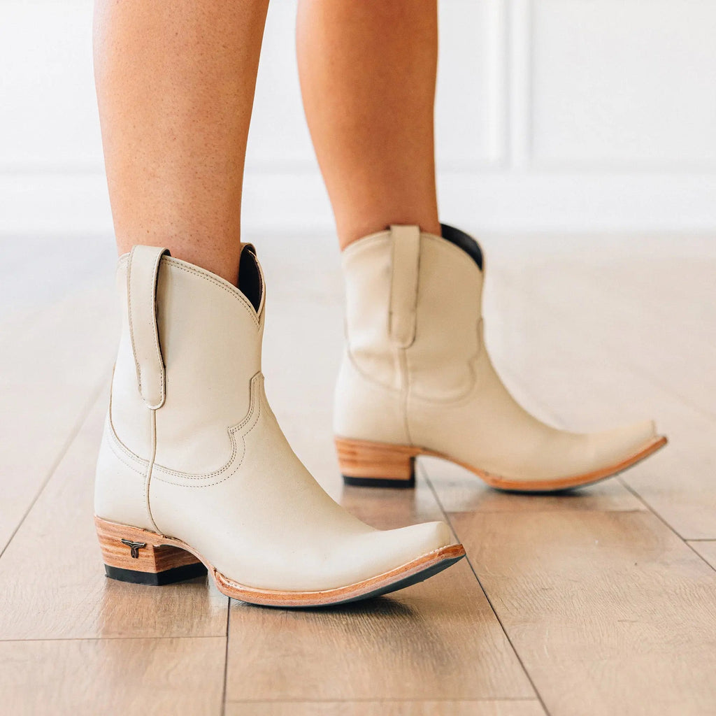 Emma Jane Bootie - Pale Ivory **Final Sale**