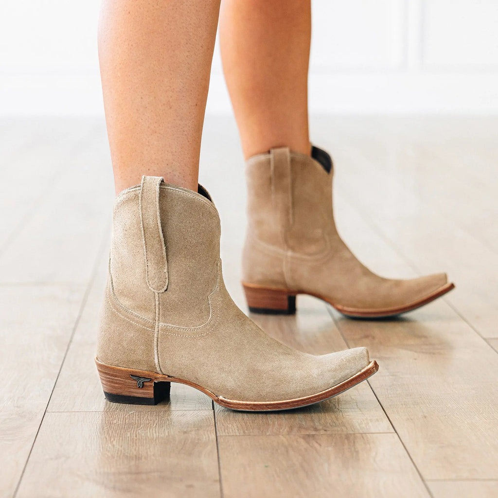 Emma Jane Bootie - Latte Suede
