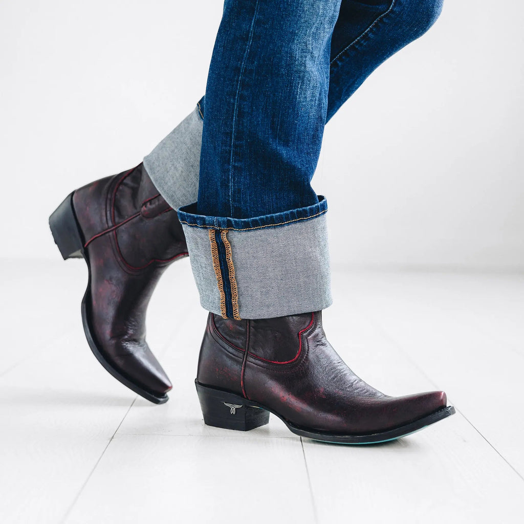 Emma Jane Bootie - Black Cherry