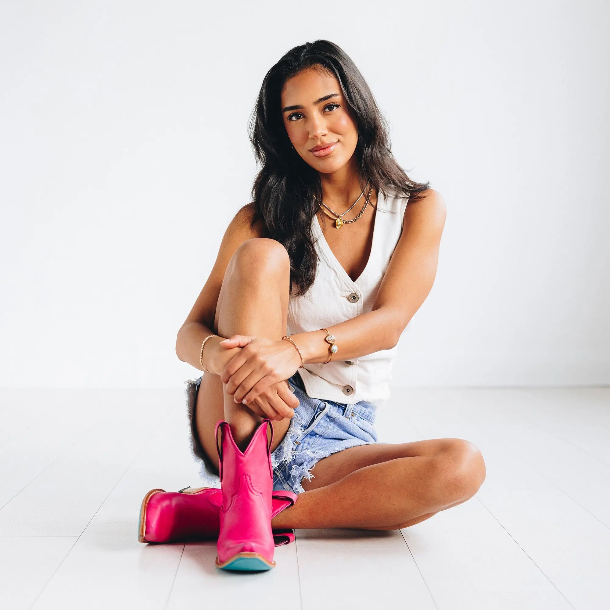 Emma Jane Bootie - Hot Pink **Final Sale**