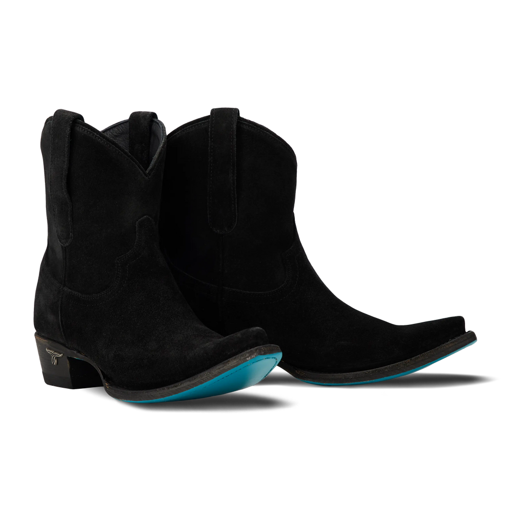Emma Jane Bootie - Soft Black Suede