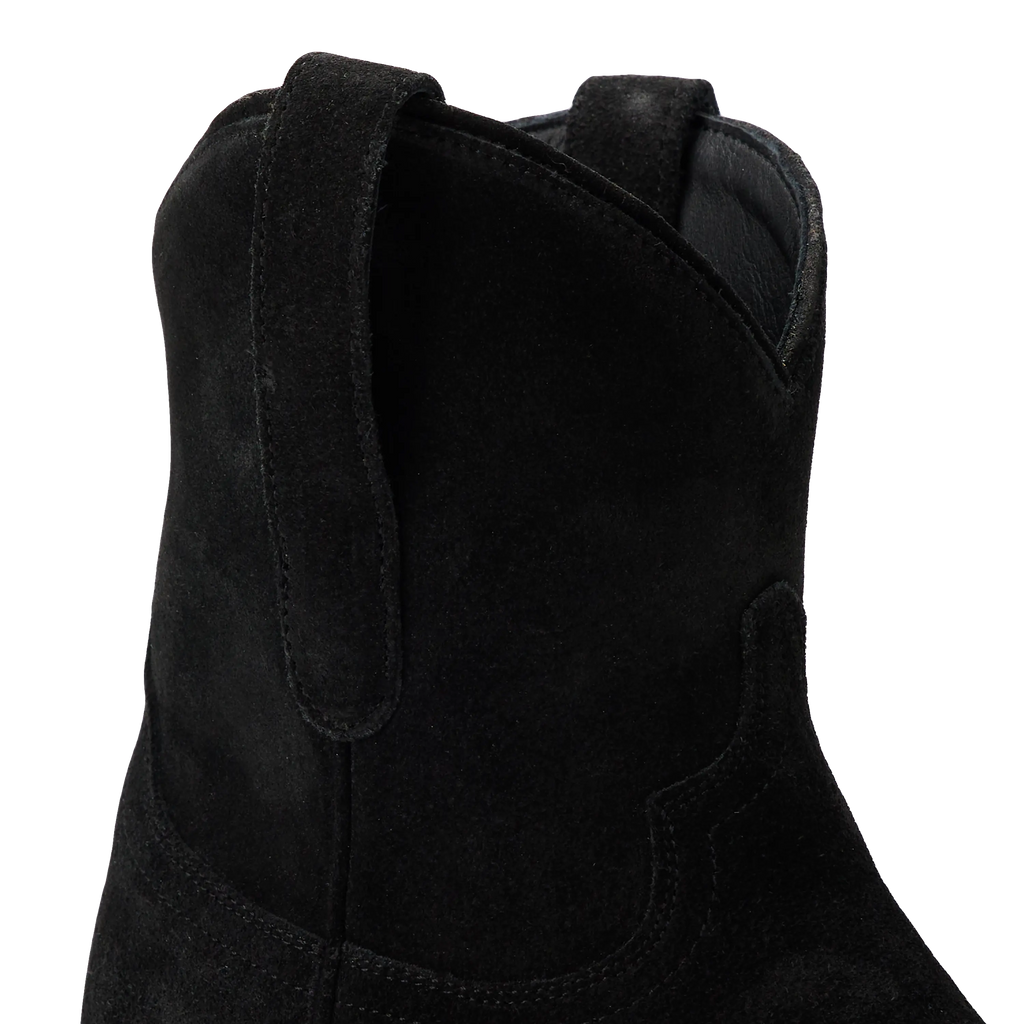 Emma Jane Bootie - Soft Black Suede