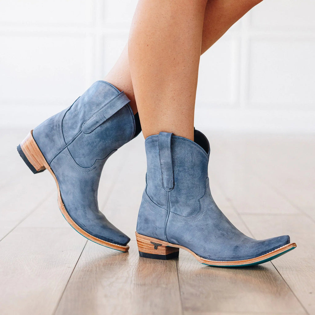 Emma Jane Bootie - Washed Denim