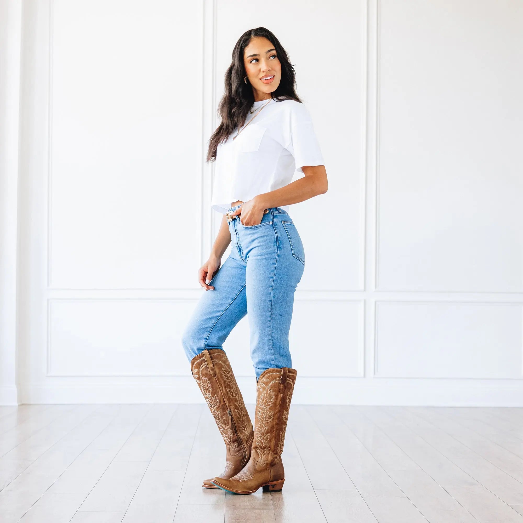 Sandaga Knee High - Desert Clay