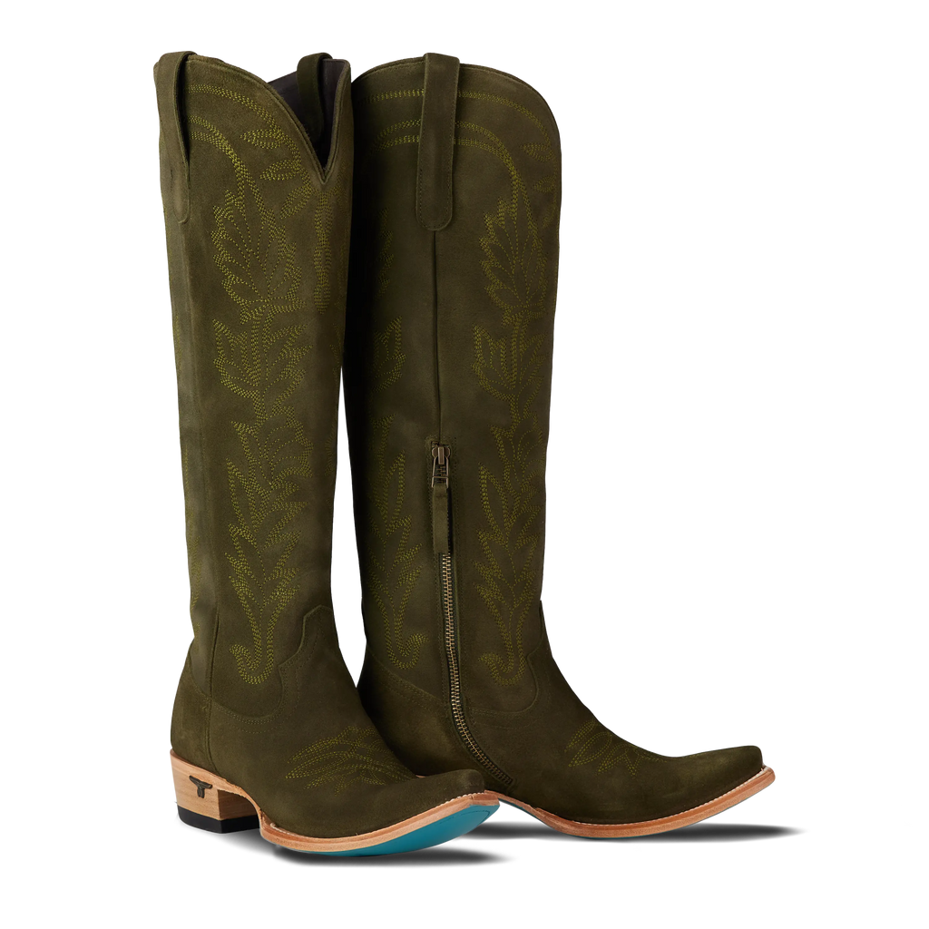 Sandaga Knee High - Olive Suede