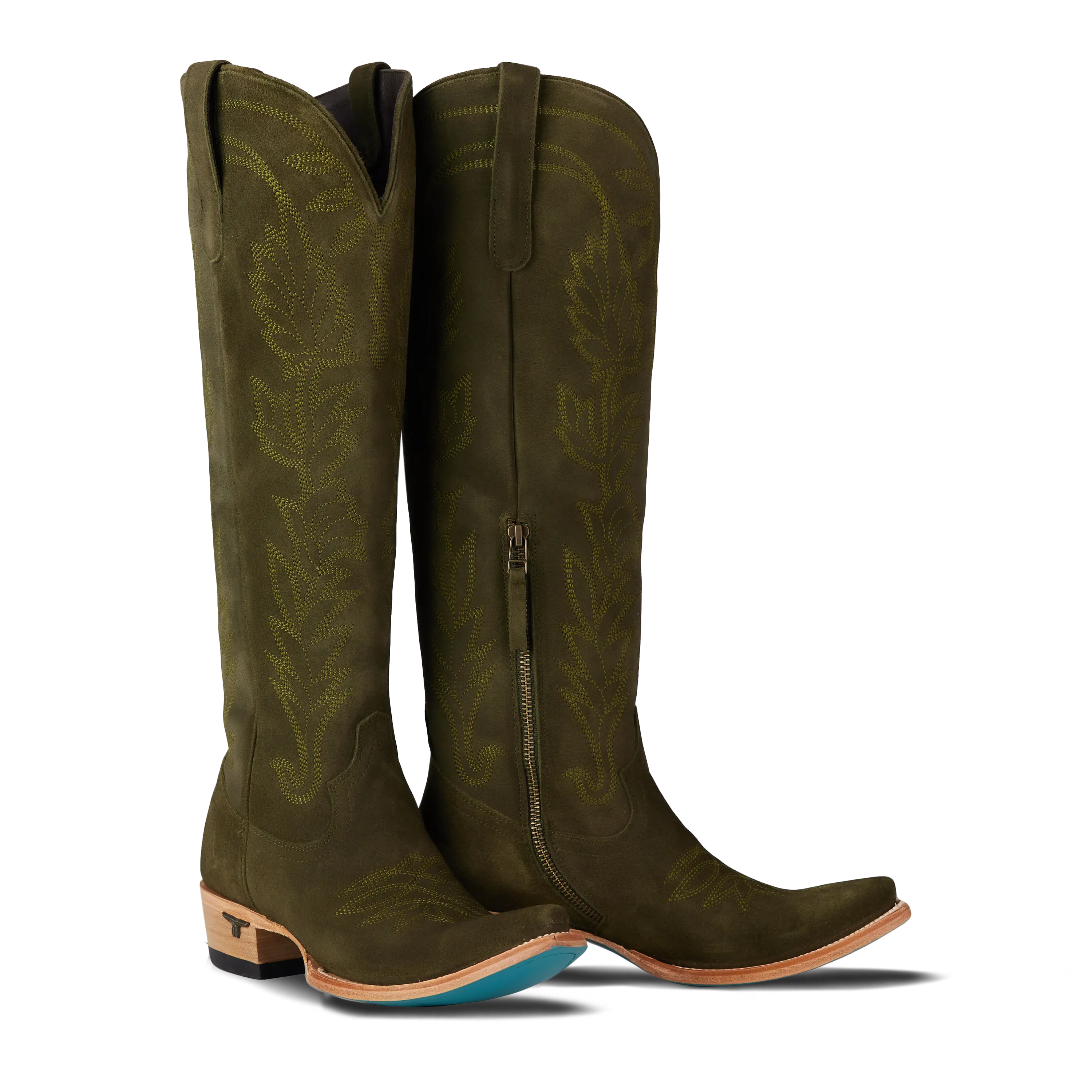 Sandaga Knee High - Olive Suede