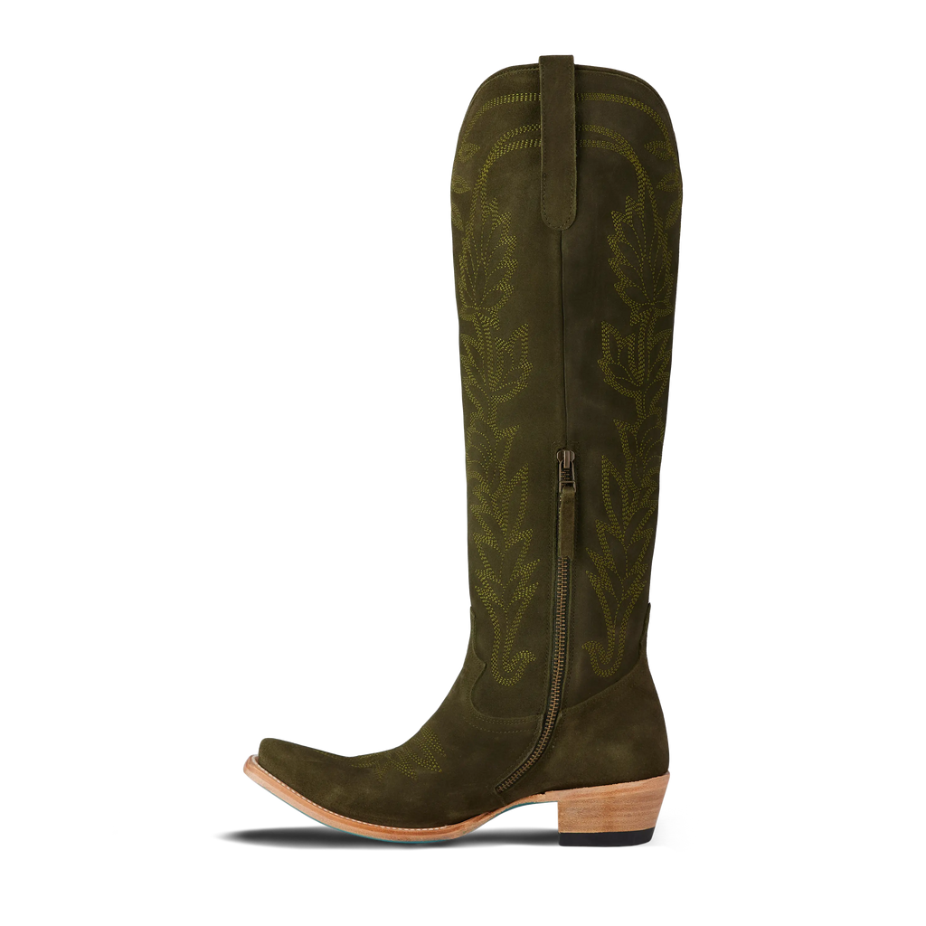 Sandaga Knee High - Olive Suede