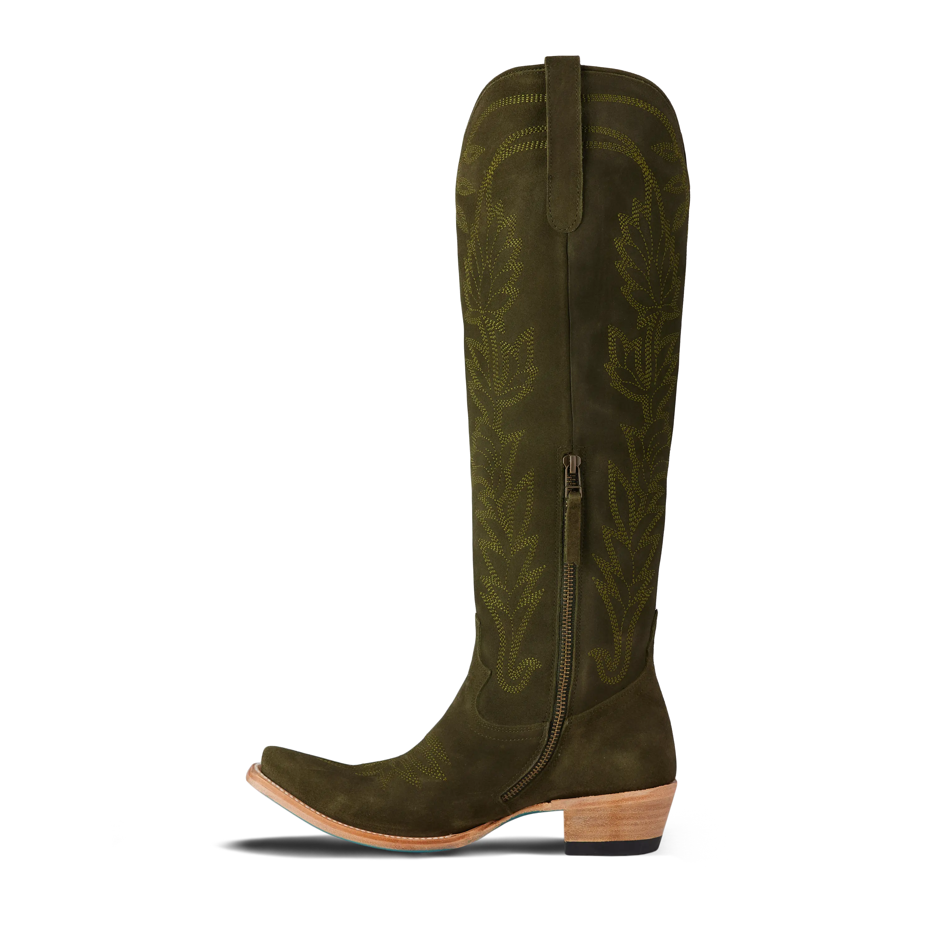 Sandaga Knee High - Olive Suede