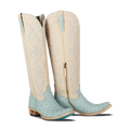 Sandaga Knee High - Powder Blue Ostrich