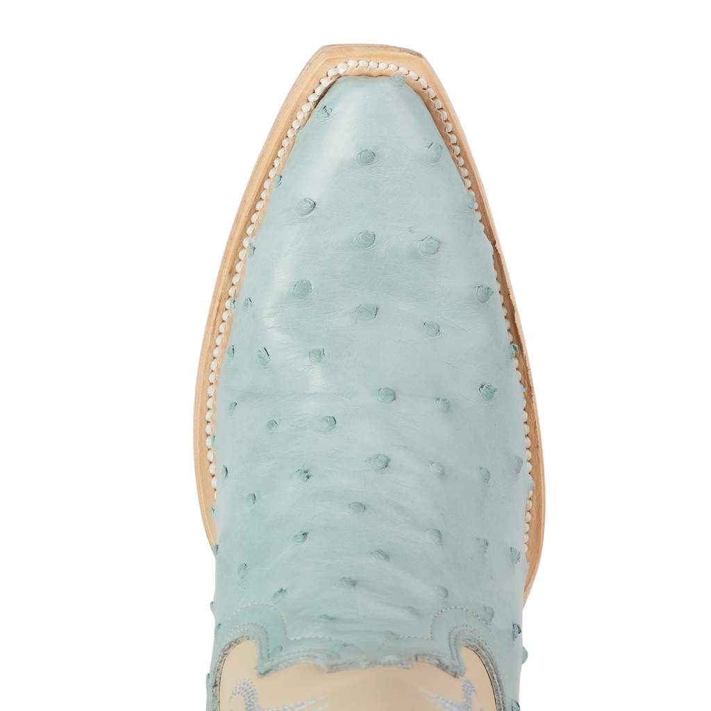 Sandaga Knee High - Powder Blue Ostrich