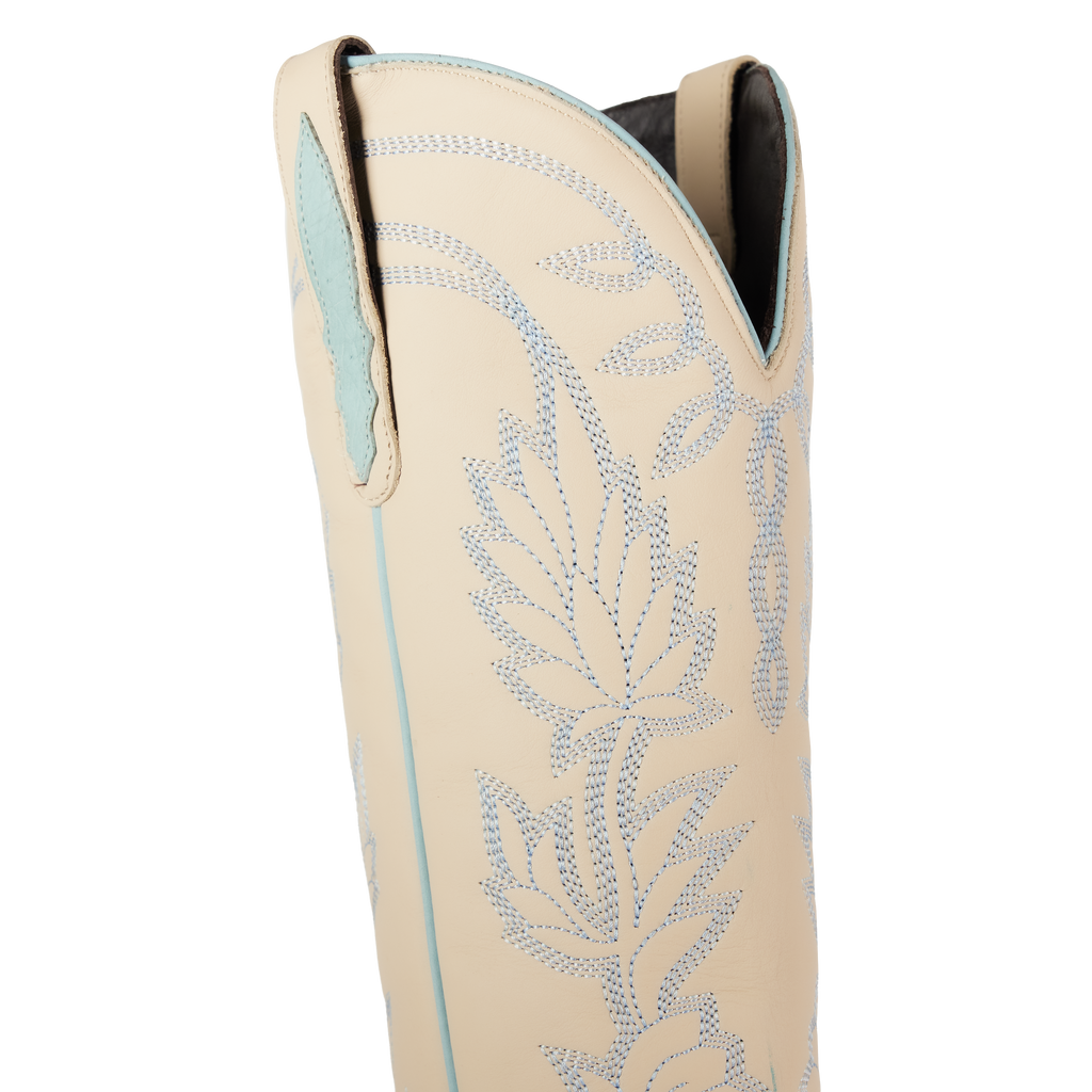 Sandaga Knee High - Powder Blue Ostrich