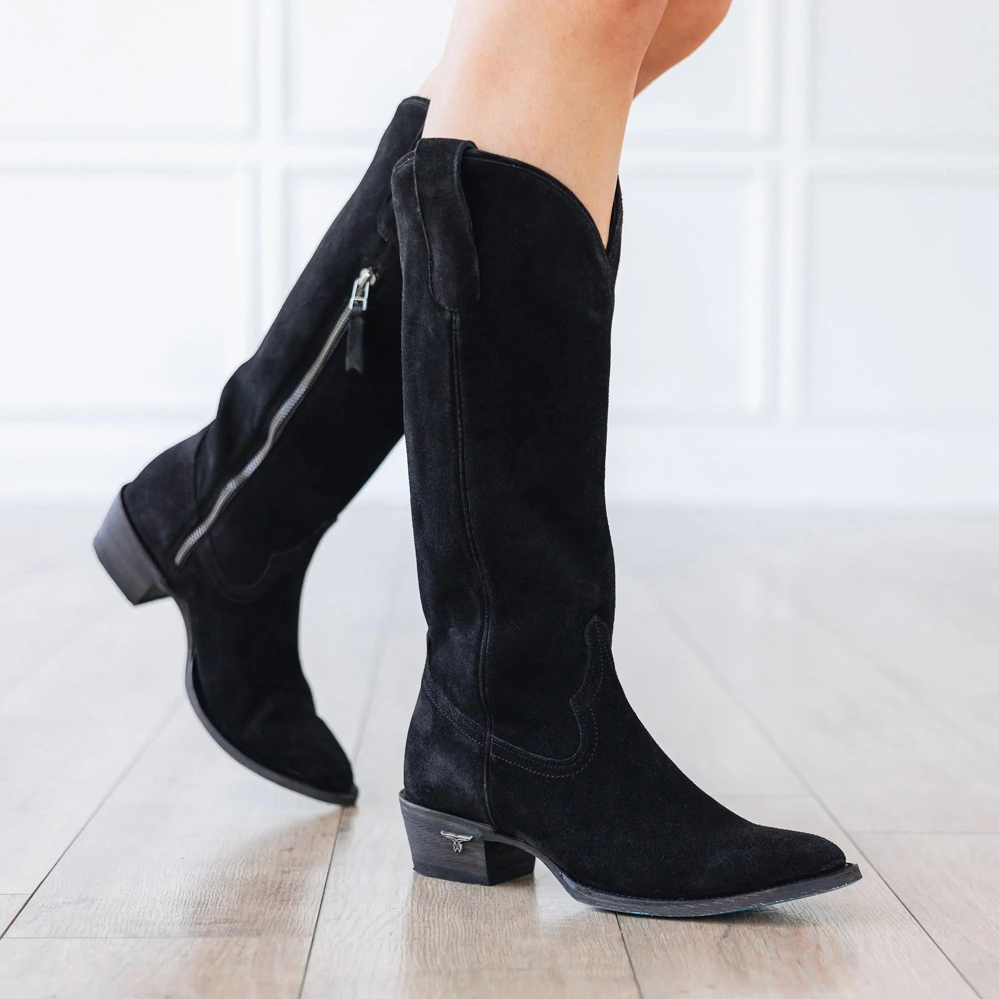 Plain Jane Boot - Soft Black Suede **Final Sale**
